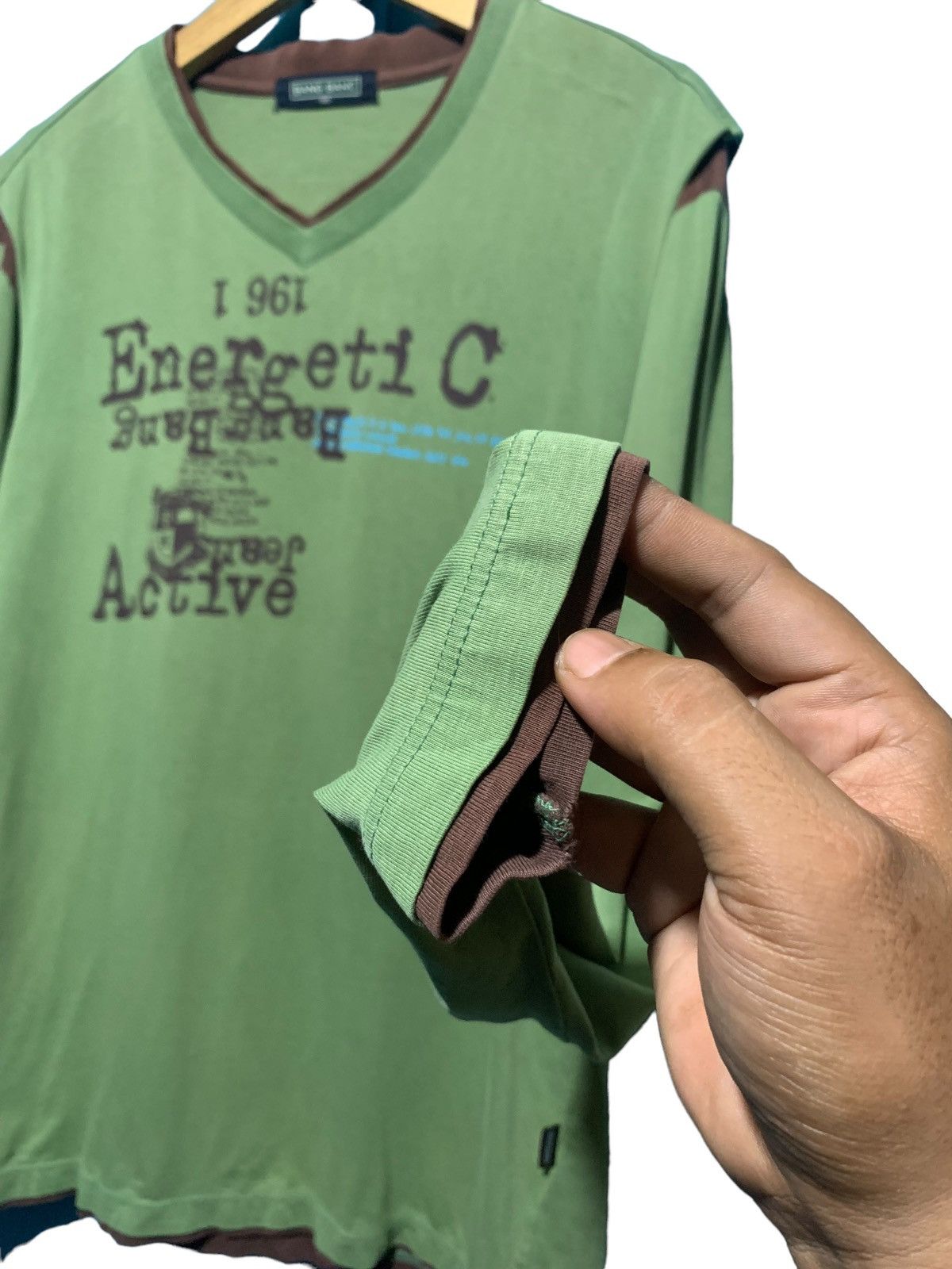 If Six Was Nine Y2k japanese poem double layer style longsleeve Size US L / EU 52-54 / 3 - 2 Thumbnail