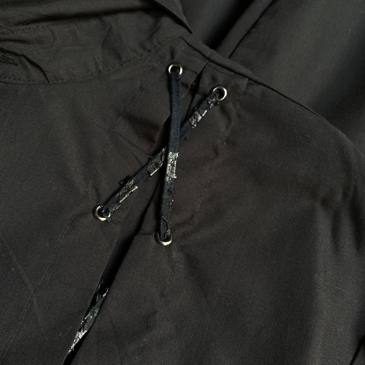 Designer × Japanese Brand Devil'n Bass Y2K Punk Black Lace-Up Symmetrical Shirt Size US L / EU 52-54 / 3 - 10 Thumbnail