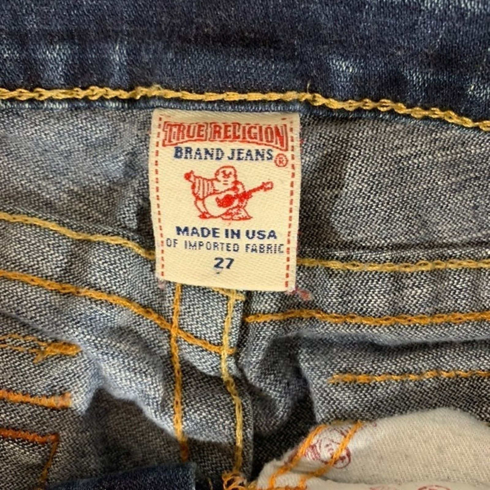 True Religion True Religion Jeans Women's 27 Low Rise Skinny Straight Leg Size 30" / US 8 / IT 44 - 7 Thumbnail