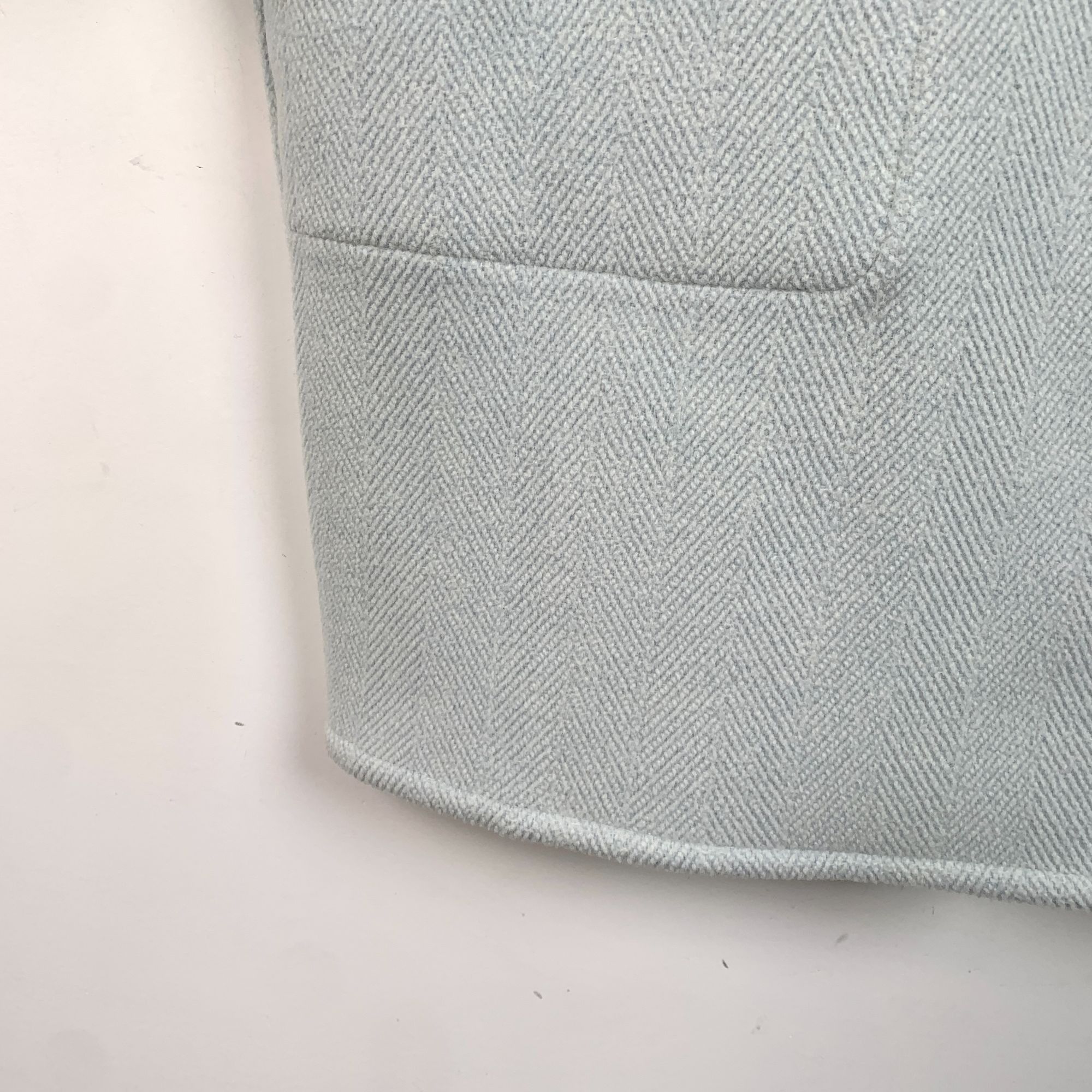 Hermes Hermès Paris Womens Wool & Cashmere Blend Light Blue Long Co Size XS / US 0-2 / IT 36-38 - 4 Thumbnail