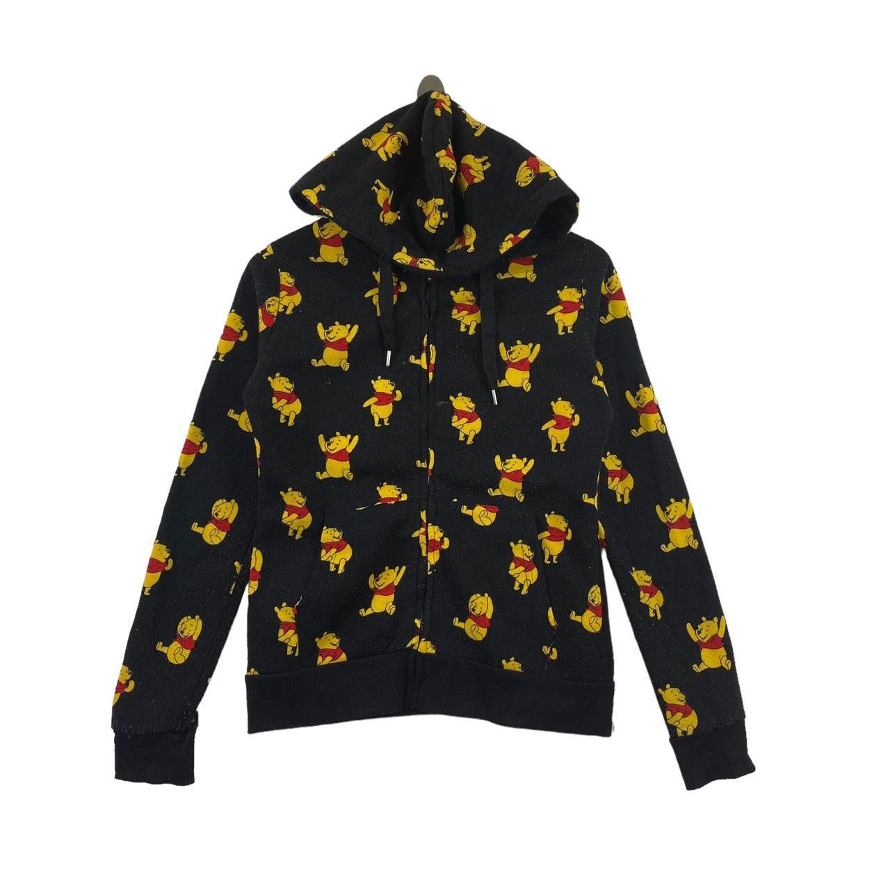 Disney DISNEY WINNIE THE POOH Over Print AOP Cartoon Zipper Hoodie Size M / US 6-8 / IT 42-44 - 1 Thumbnail