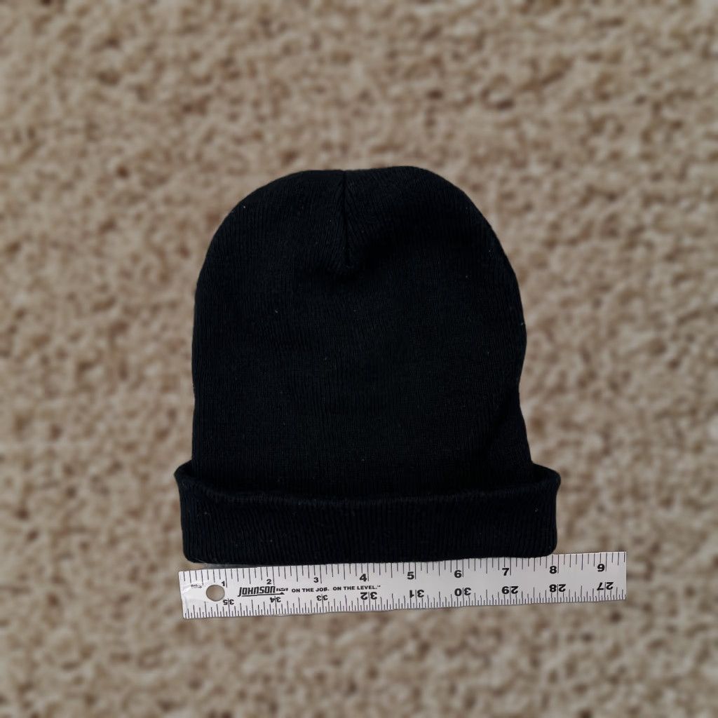 Vintage Black Knit Beanie Hat Adult One Size Lightweight Acrylic Snow Ski Outdoor Unisex Size ONE SIZE - 1 Thumbnail