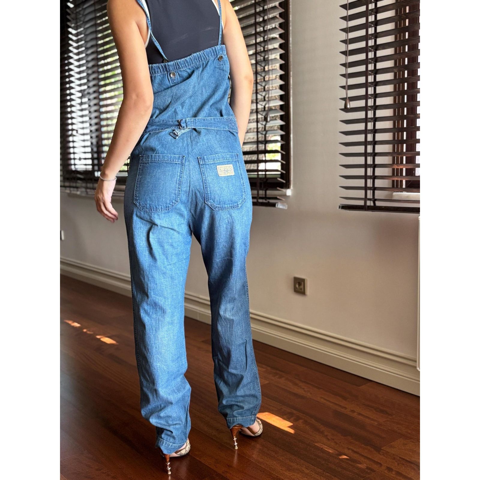 Japanese Brand × Levi's × Levi's Vintage Clothing Levi’s Denim Jumpsuit M 100% Cotton Anchor Patch Vintage Size 27" / US 4 / IT 40 - 1 Thumbnail