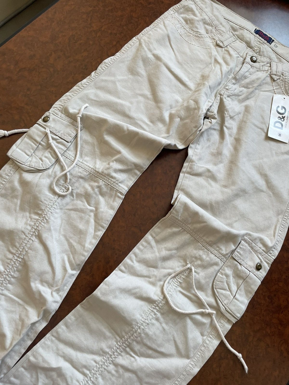 Japanese Brand Dolce Gabbana 90s multiPocket cargo pants CHROME jean rock Size 30" / US 8 / IT 44 - 4 Thumbnail