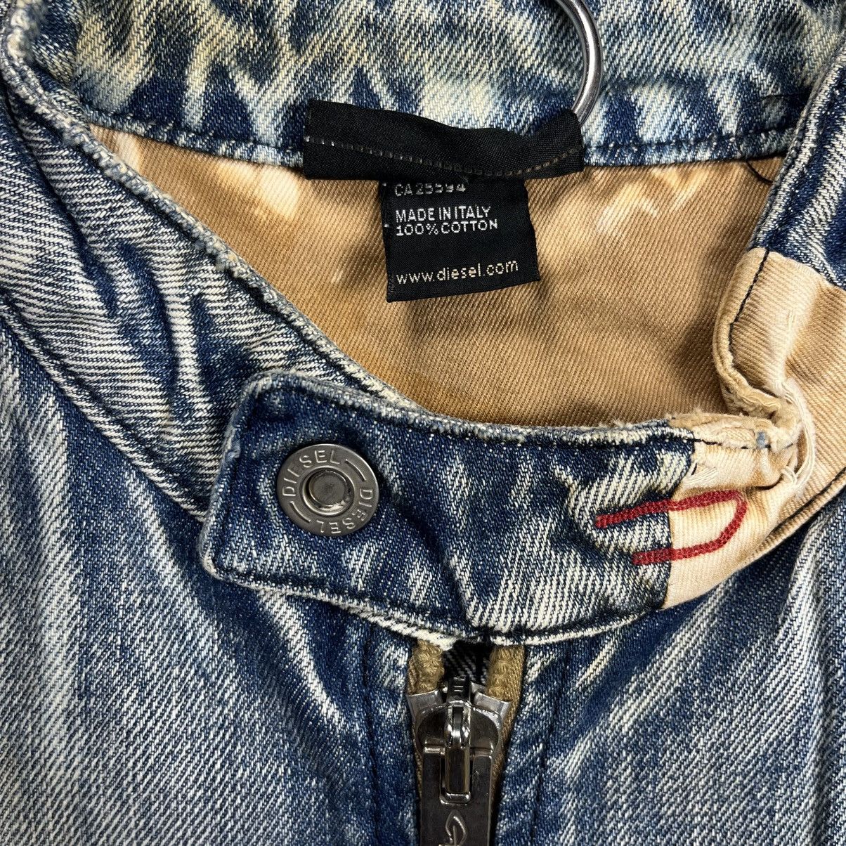 Diesel 2000s Diesel - Lampo Zips Rider Denim Jacket Size US M / EU 48-50 / 2 - 9 Thumbnail
