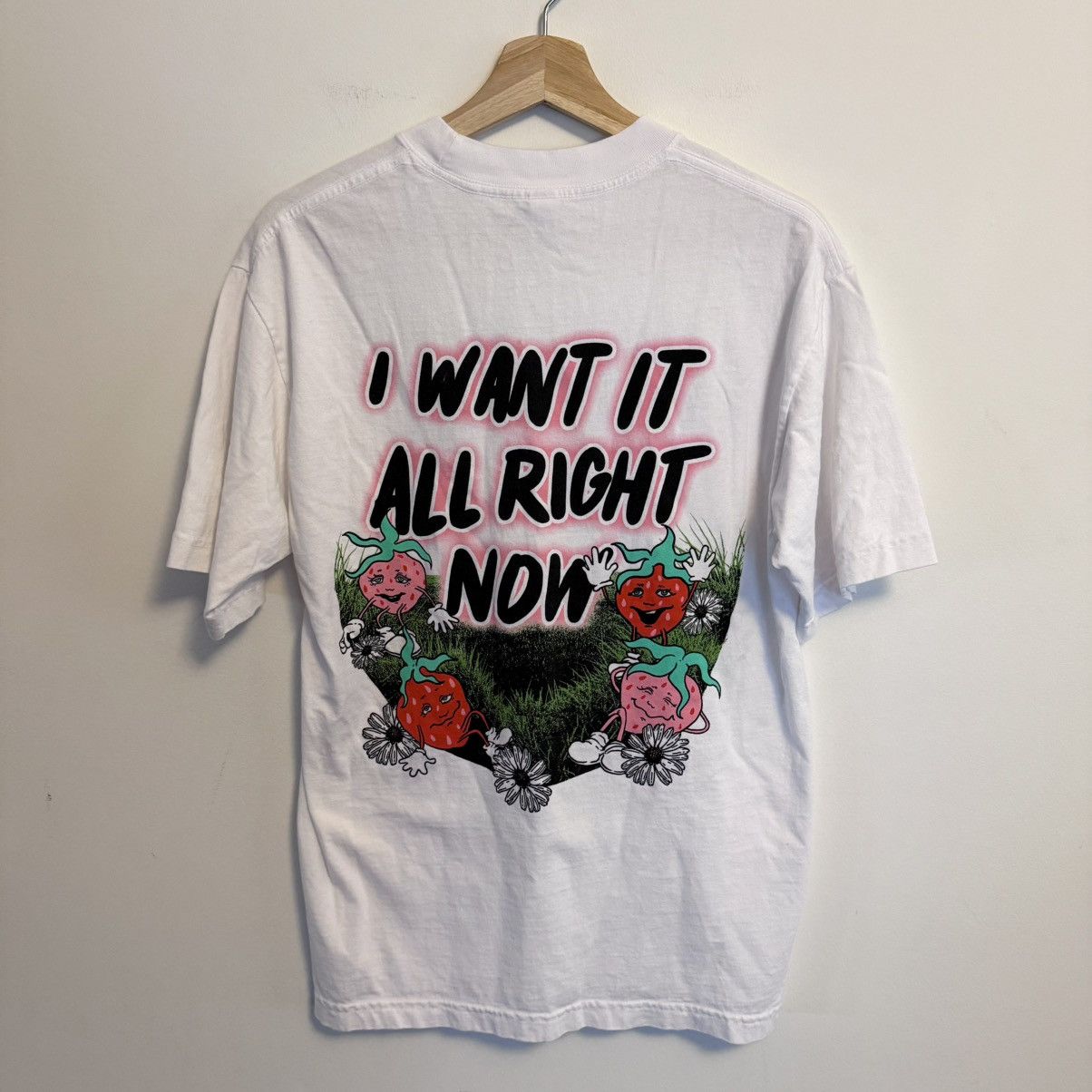 Band Tees Grouplove “I Want It All Right Now” Strawberry Graphic Tee Size US S / EU 44-46 / 1 - 2 Thumbnail