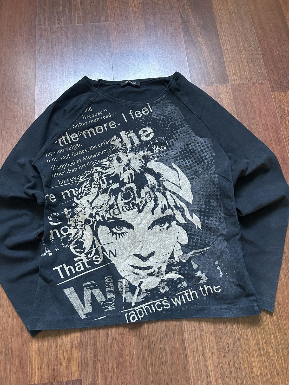 Japanese Brand Vintage Apanage Japanese Style Long Sleeve T-shirt Size M Size M / US 6-8 / IT 42-44 - 2 Thumbnail
