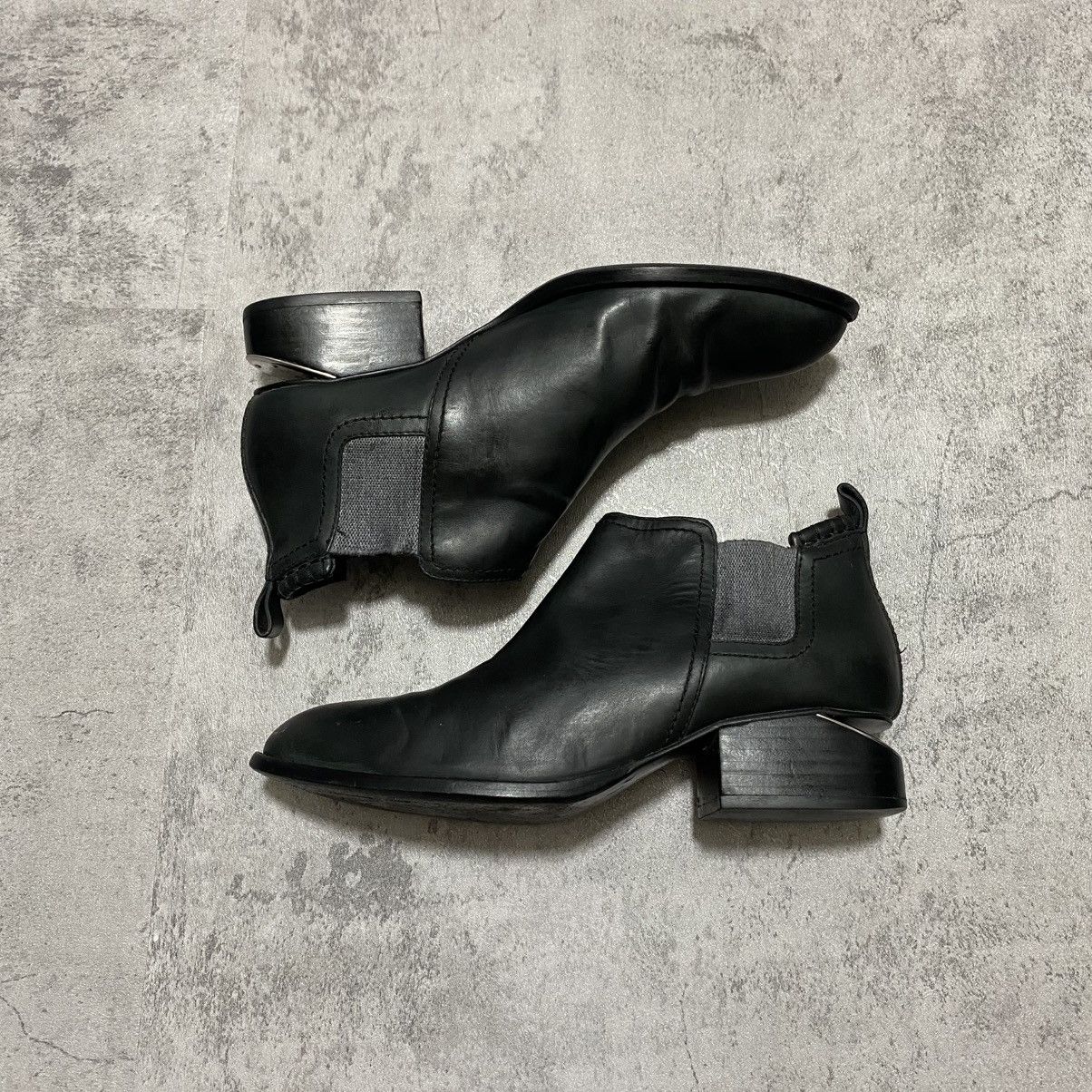 Alexander Wang ALEXANDER WANG KORI LEATHER ANKLE BOOTS Size US 7 / IT 37 - 1 Thumbnail