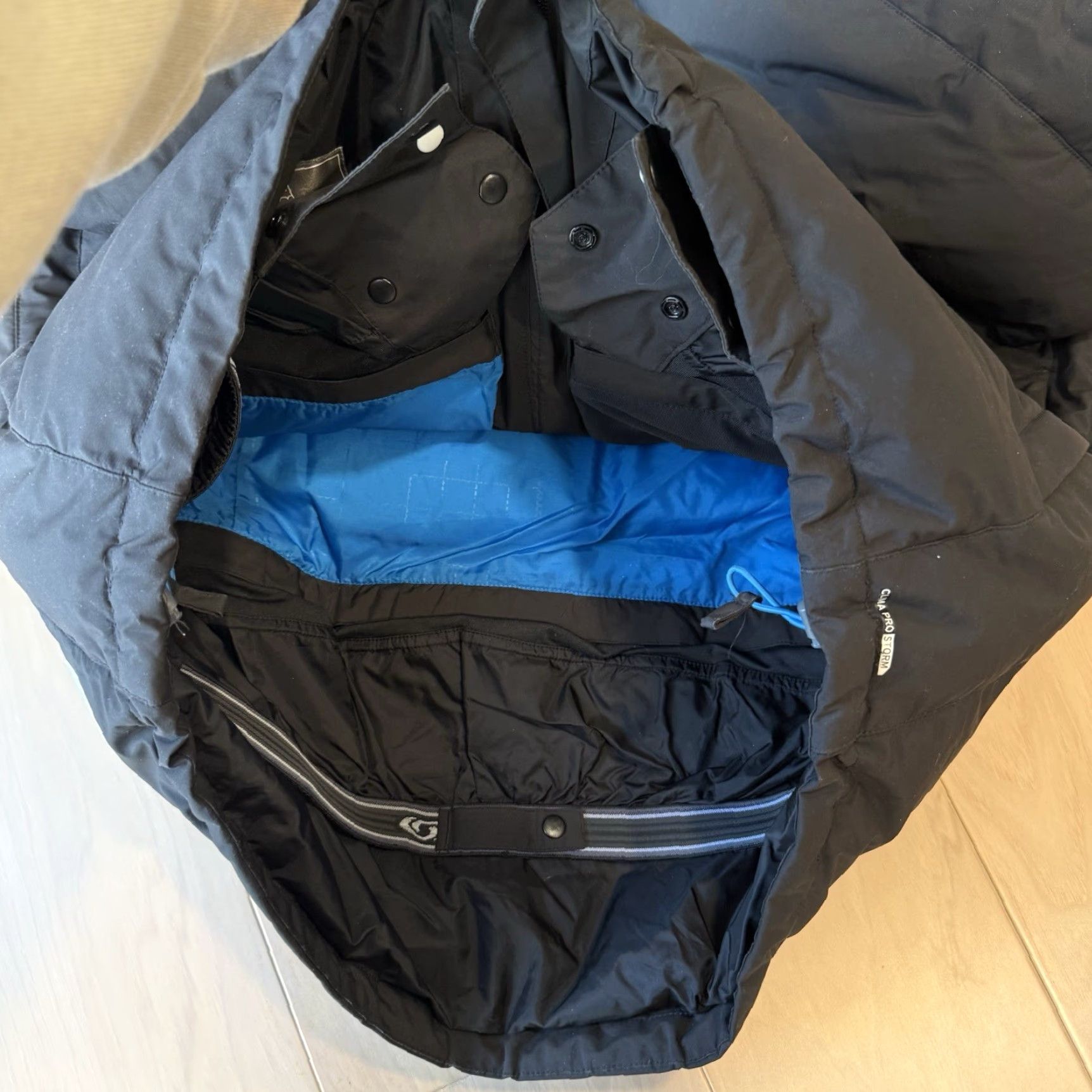 Salomon Salomon Clima Pro Storm Jacket XL Black Full Zip Puffer Winter Down Insulated Mens Size US XL / EU 56 / 4 - 7 Thumbnail
