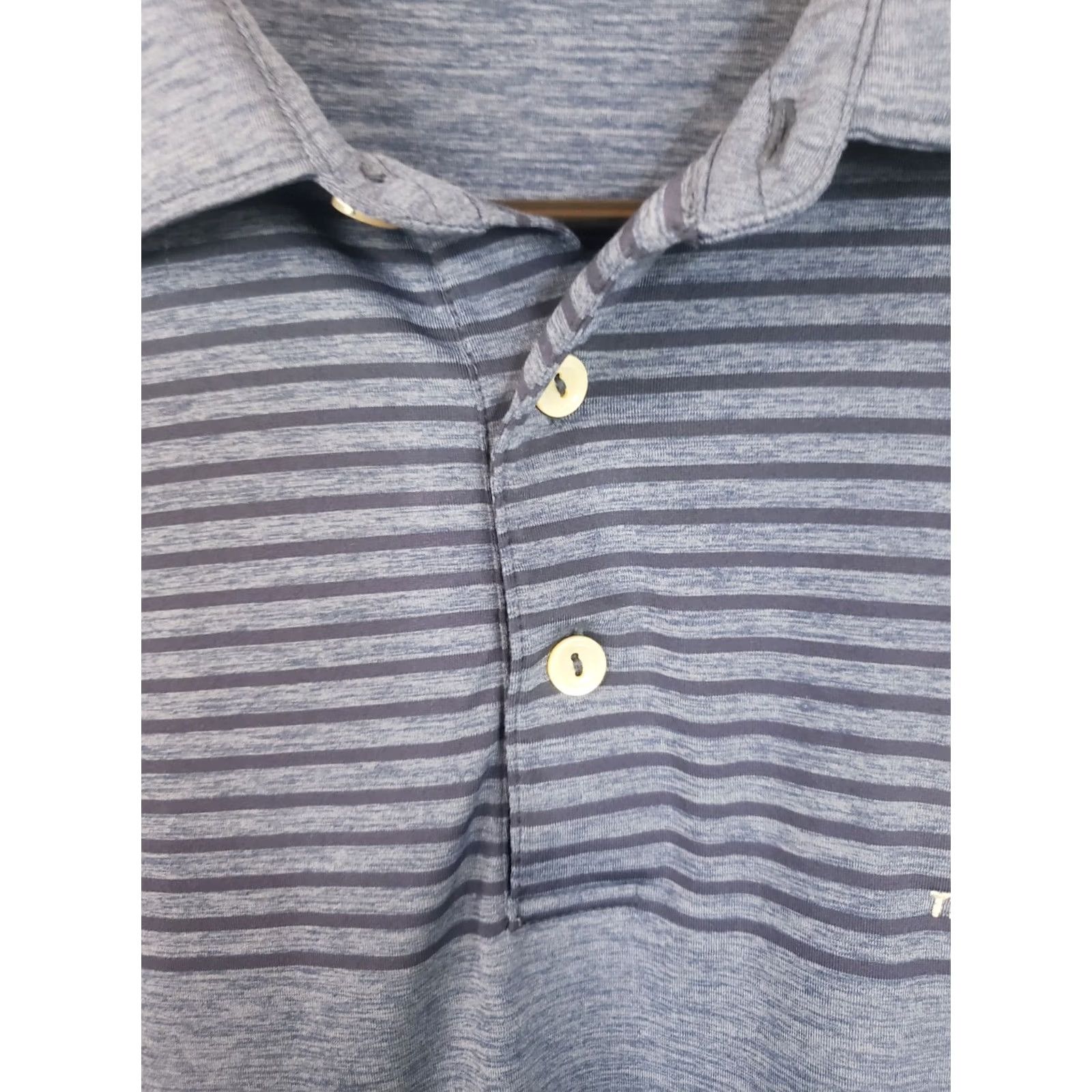 Peter Millar Peter Millar Summer Comfort Polo Shirt Men's M Blue Striped Stretch Logo Citidel Military College Casual Golf Walking Size US M / EU 48-50 / 2 - 5 Thumbnail