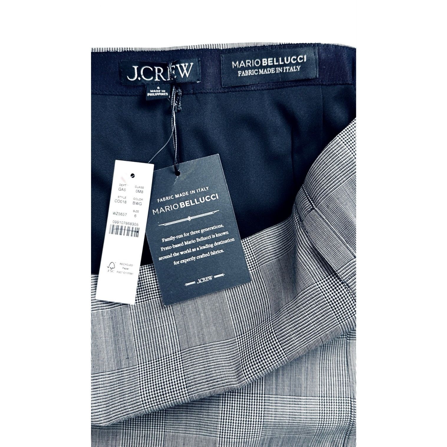 J.Crew J.Crew Womens Mini Skirt In Glen Plaid Italian Wool Blend Sz Size 28" / US 6 / IT 42 - 5 Thumbnail