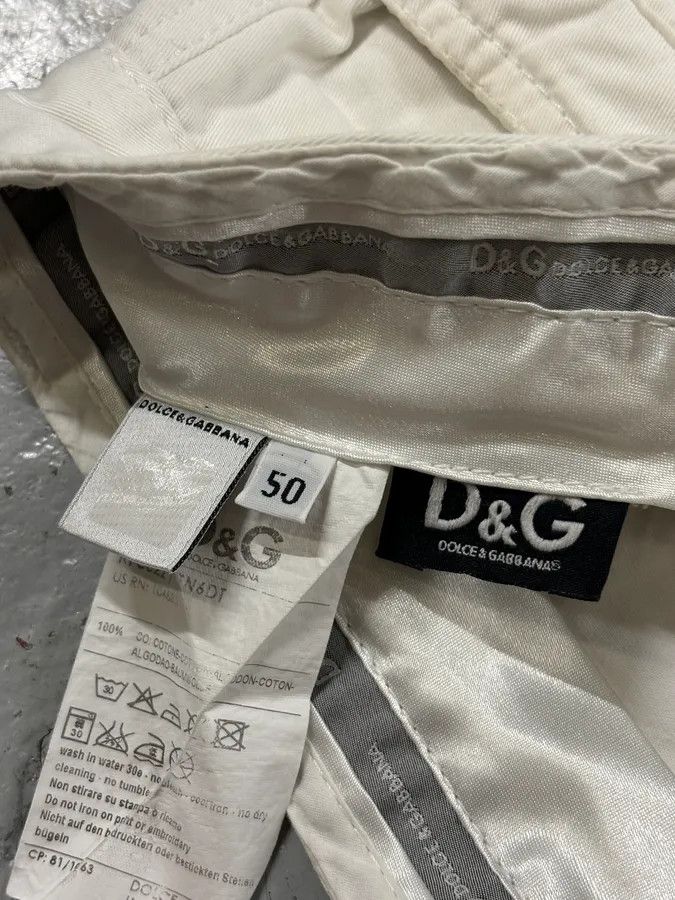 Dolce & Gabbana SS2003 Dolce & Gabbana White Creamy Cargo Shorts Size US 32 / EU 48 - 11 Thumbnail