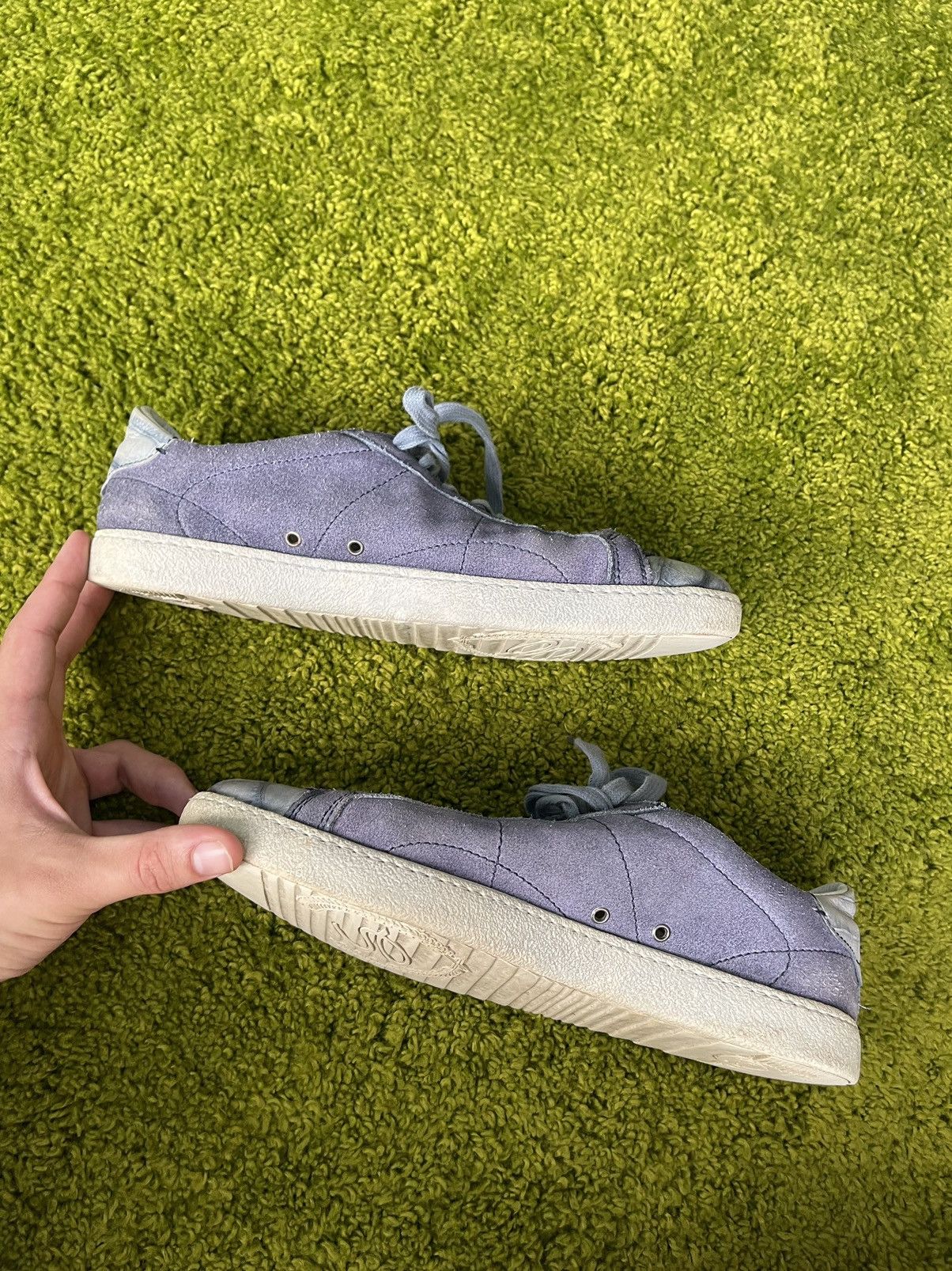 Designer × Genuine Leather × Santoni Santoni real suede leather sneakers Size US 7.5 / EU 40-41 - 4 Thumbnail