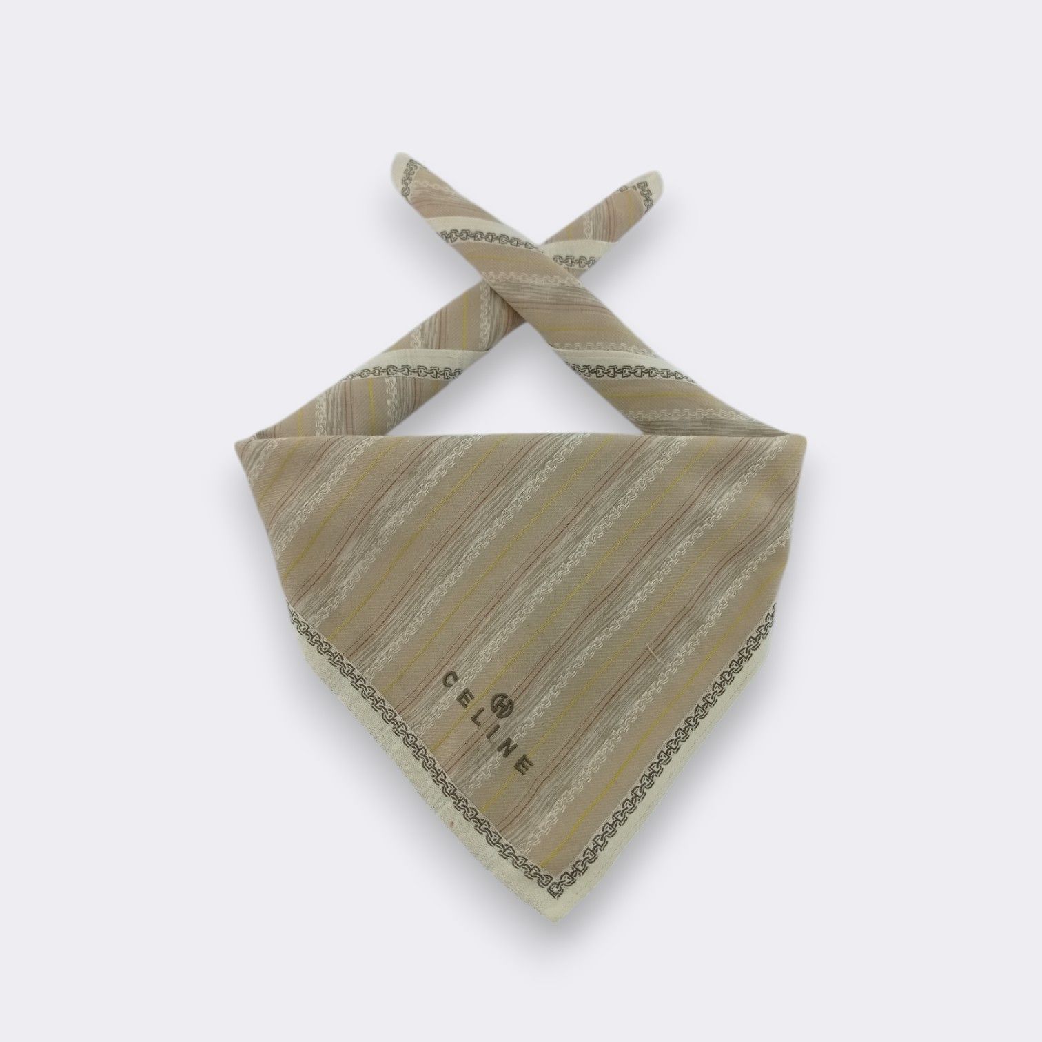 Celine Vintage Celine Handkerchief Neckerchief Bandana H012K Size ONE SIZE - 1 Thumbnail