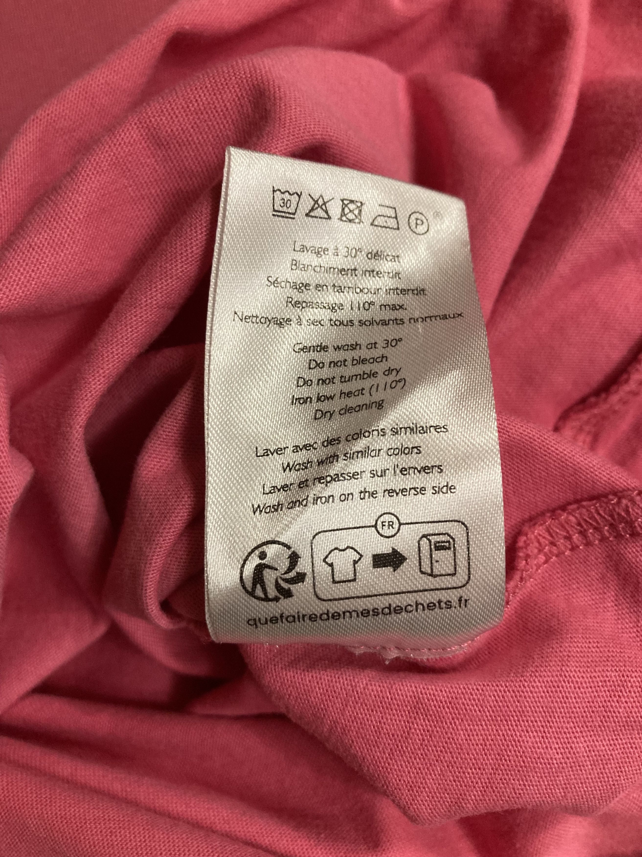 Sezane Sezane Paris Basic T-Shirt Color Pink Size M / US 6-8 / IT 42-44 - 6 Thumbnail