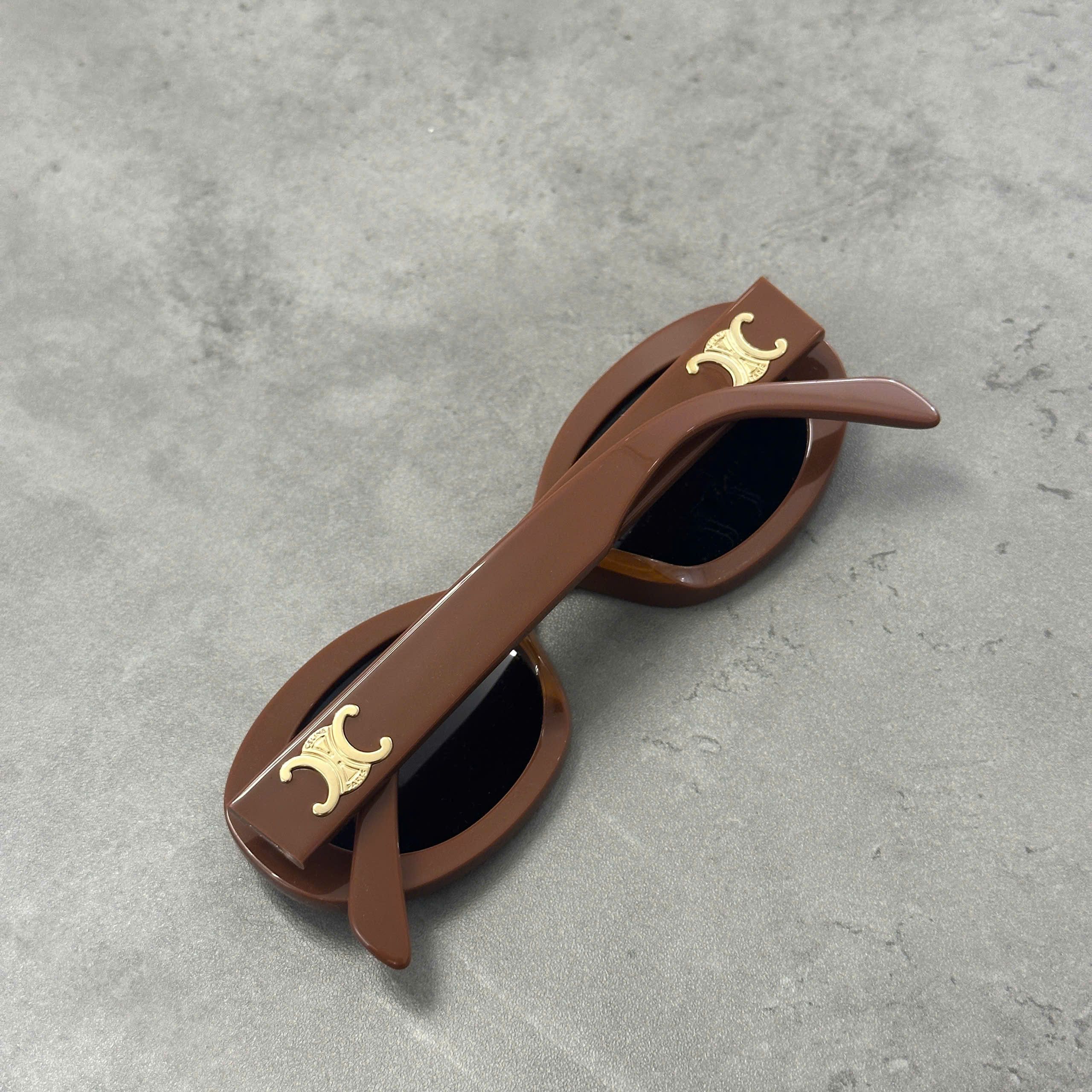 Celine CELINE Triomphe 01 Sunglasses BROWN Size ONE SIZE - 3 Thumbnail