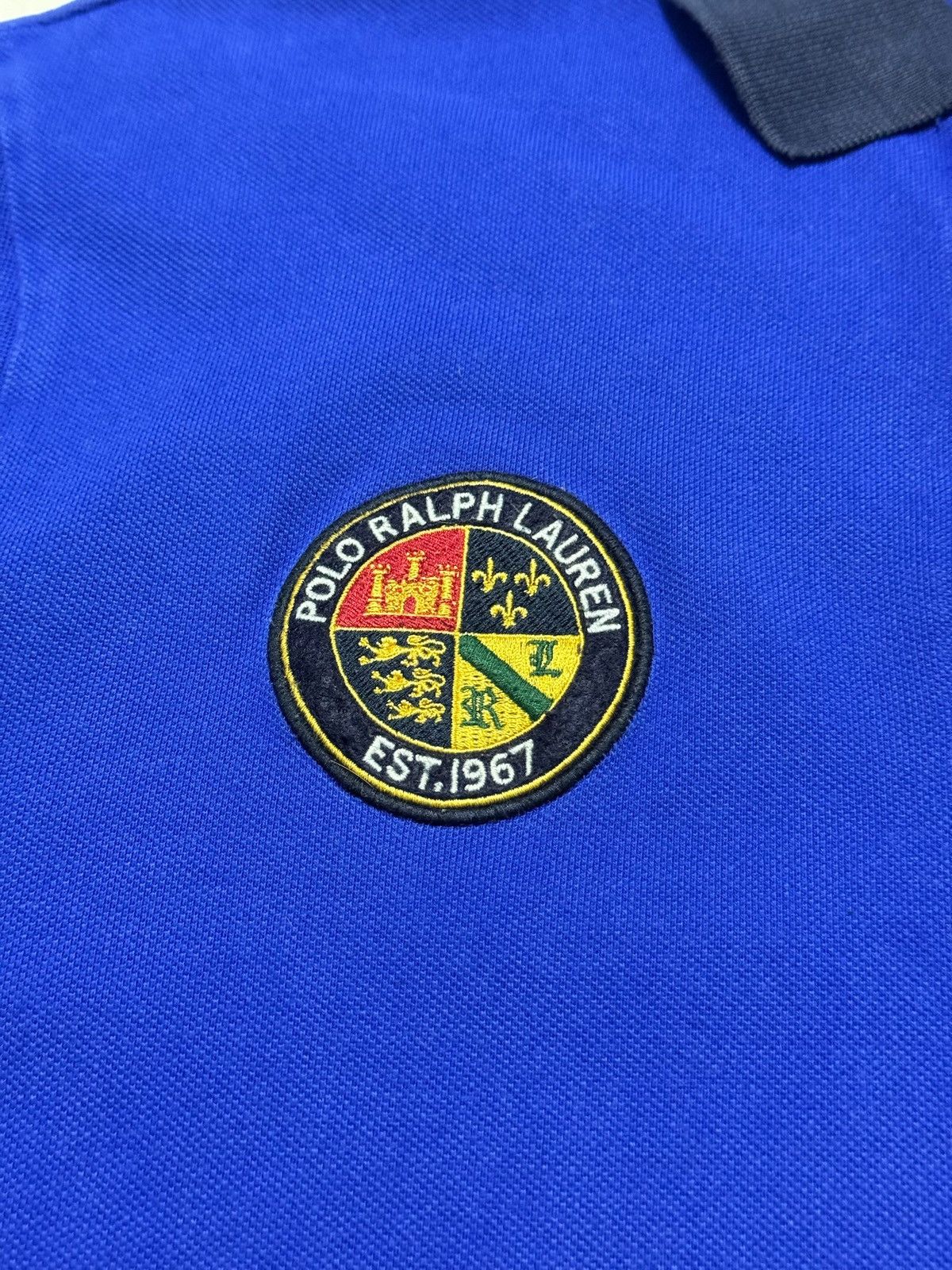 Polo Ralph Lauren Vintage Polo Ralph Lauren Polo Shirt Rugby Blue Mens L Size Size US L / EU 52-54 / 3 - 5 Thumbnail
