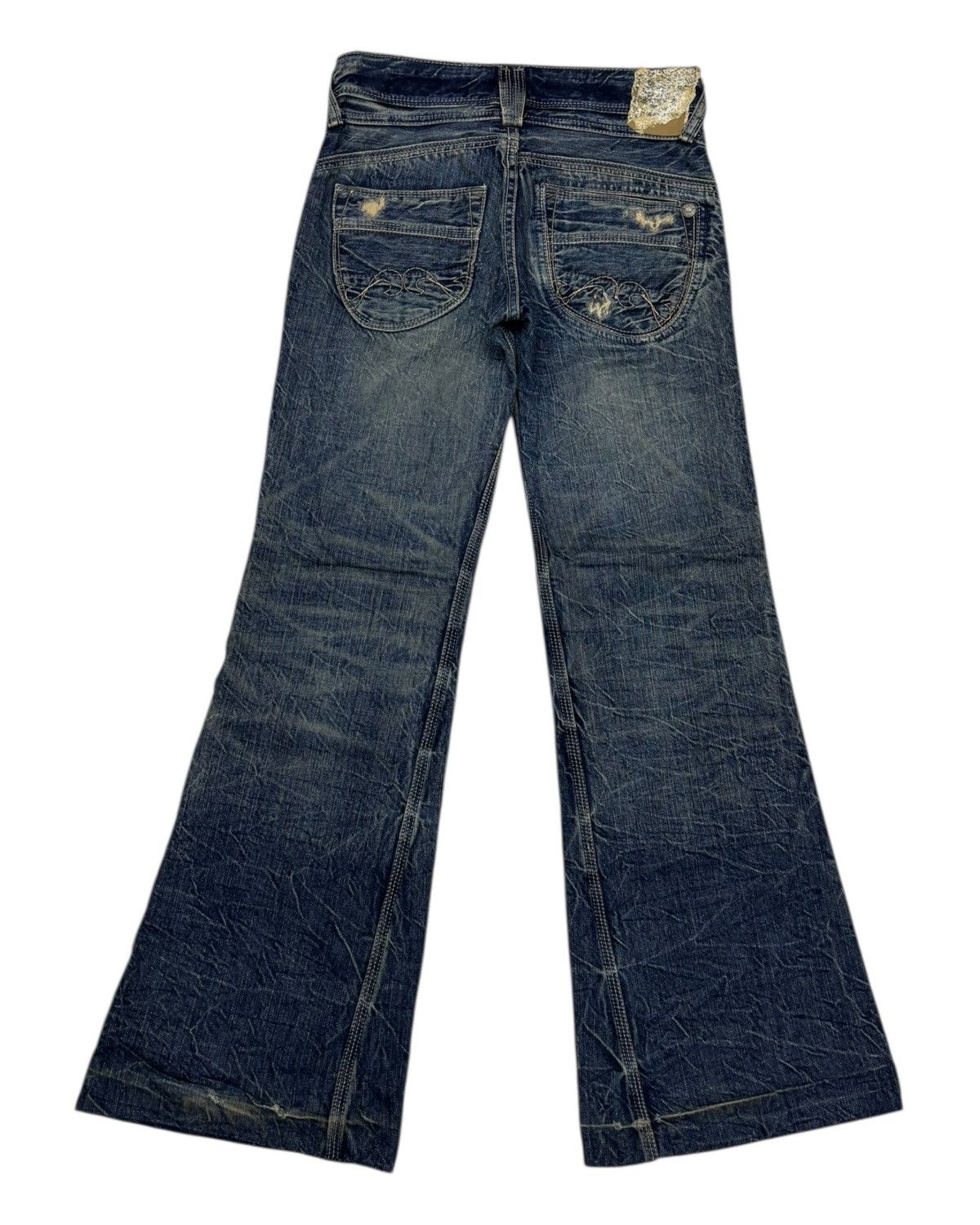 Hysteric Glamour × If Six Was Nine × Le Grande Bleu (L.G.B.) Brappers Flare Jeans Lady Vintage Union Made Bootcut Denim Size 27" / US 4 / IT 40 - 8 Thumbnail