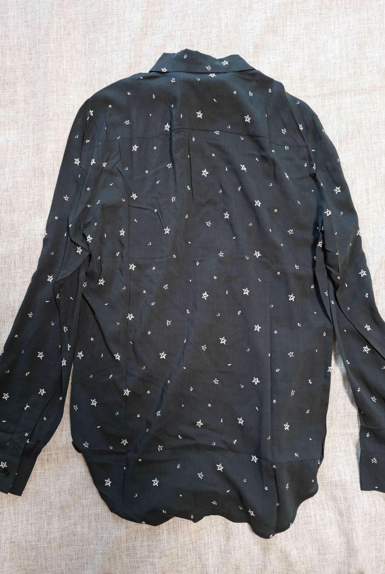GARCONS INFIDELES Garcons Infideles Black Star-Print Shirt SLP-Alt French Rock Size US S / EU 44-46 / 1 - 2 Thumbnail