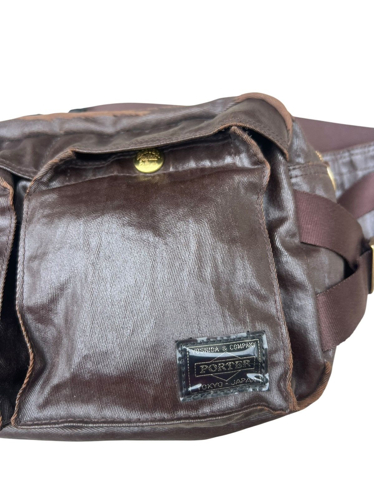 Porter Distressed Porter by Yoshida Peel off Coated Chest Waist Bag Size ONE SIZE - 7 Thumbnail