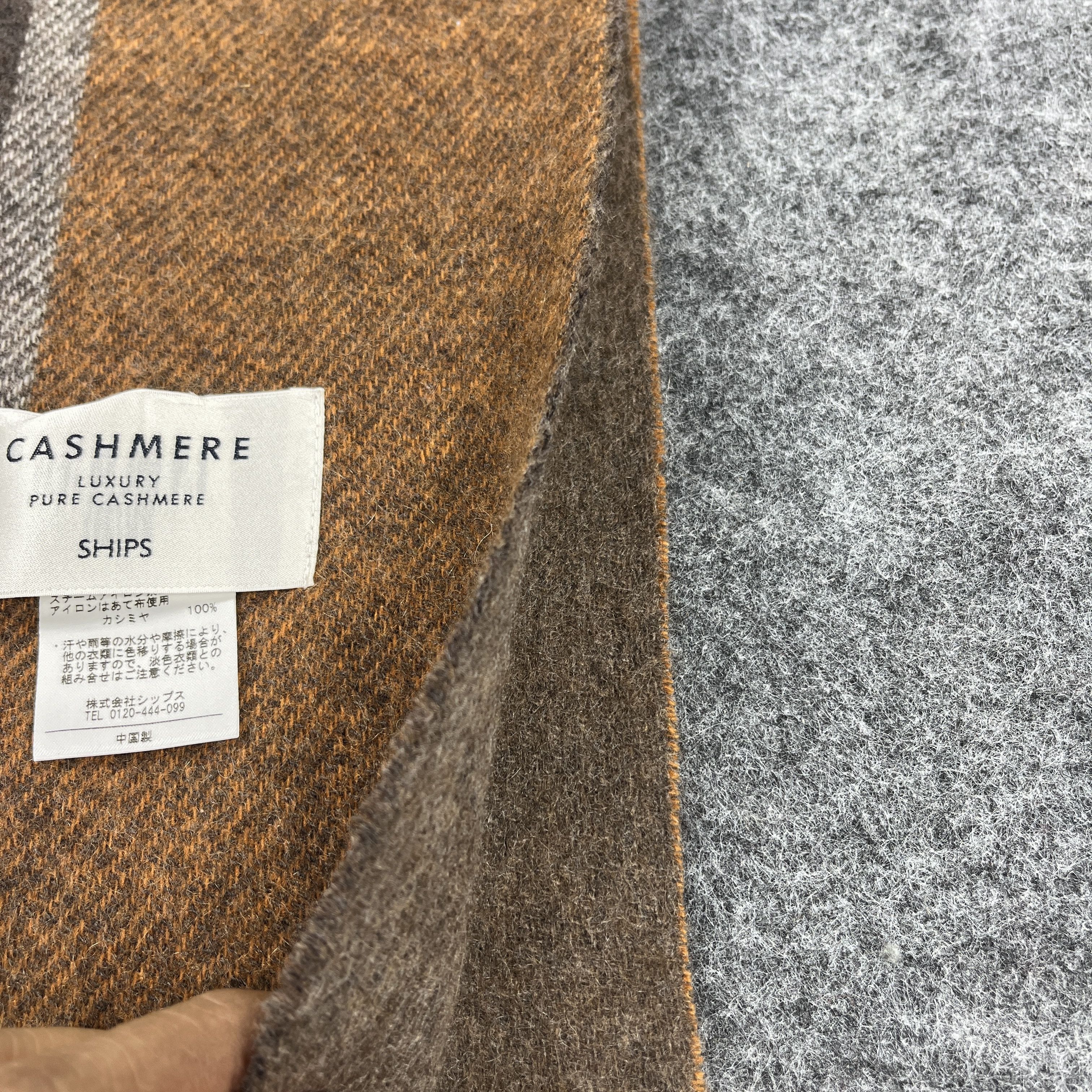 SHIPS × Vintage Ships Cashmere Scarf / Muffler / Neckwear T1007 Size ONE SIZE - 9 Thumbnail