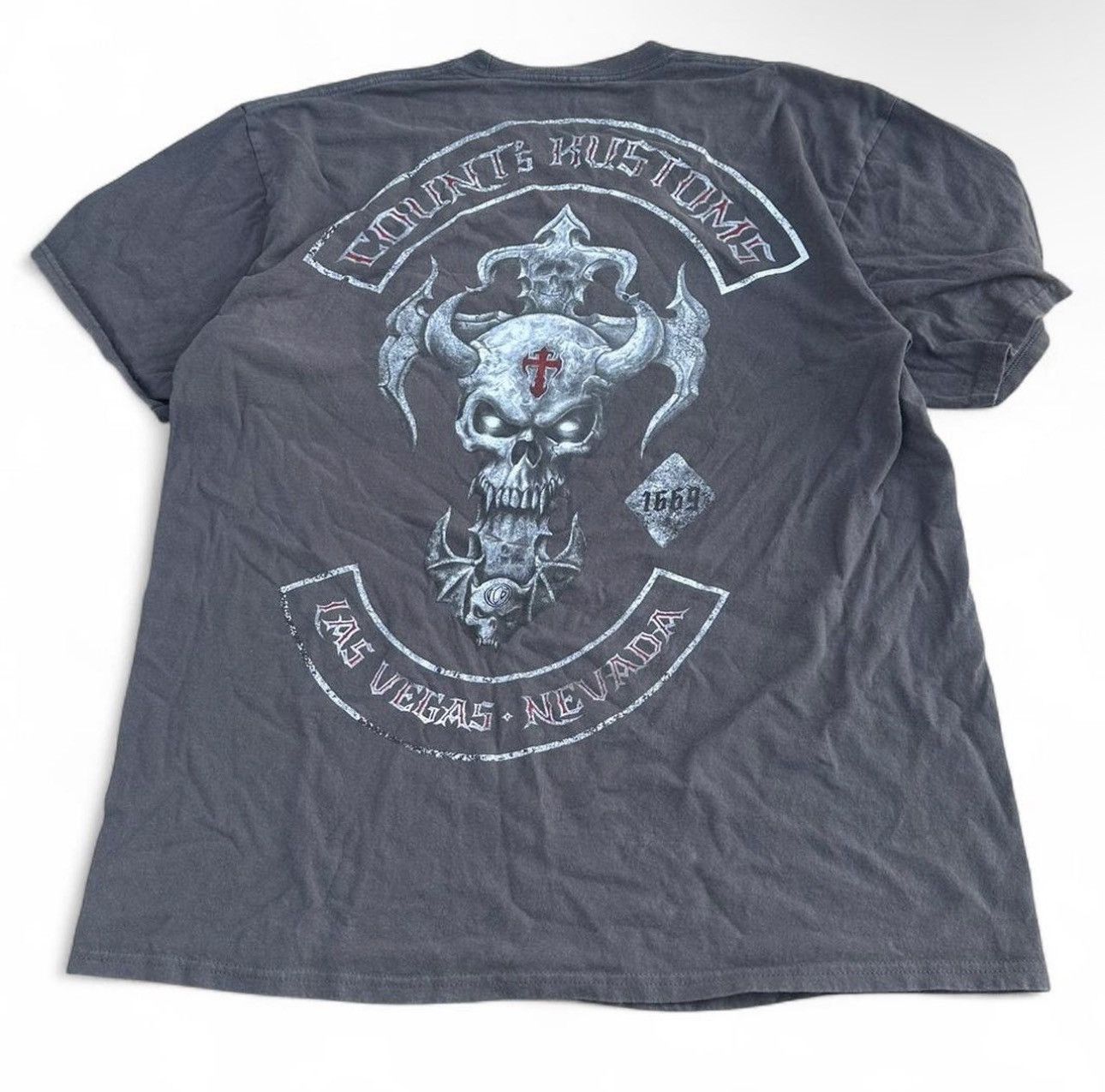 Other Vintage counts Kustoms biker skull tee Size US XL / EU 56 / 4 - 1 Thumbnail