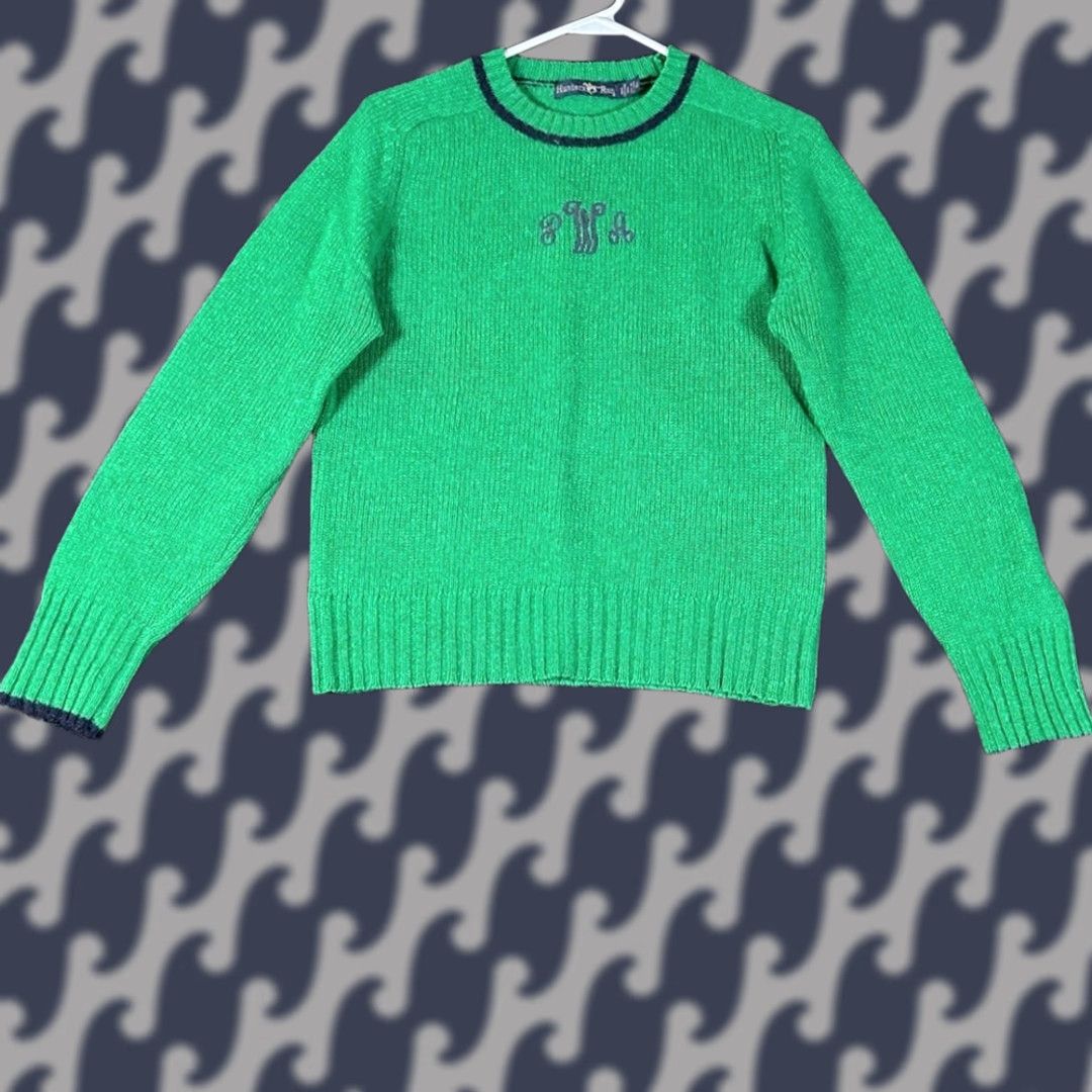 Vintage VINTAGE Hunters Run Green Golf Theme Monogrammed Pullover Crewneck Sweater Women L Size M / US 6-8 / IT 42-44 - 1 Thumbnail