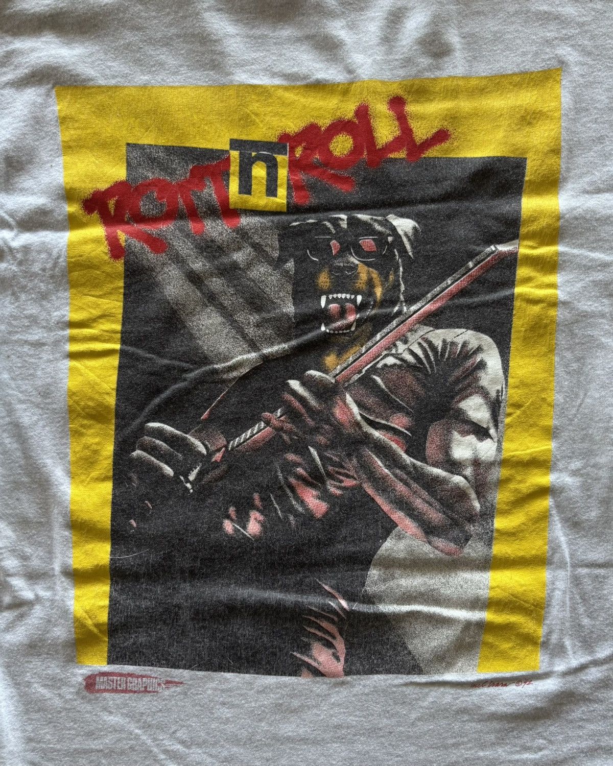 Fruit Of The Loom 1992s Master Graphics Hawaii Rott n Roll Tee Size US L / EU 52-54 / 3 - 7 Thumbnail