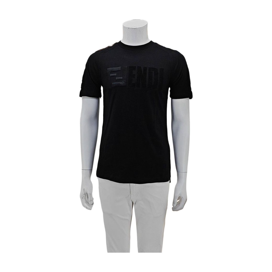 Fendi Fendi Logo Embroidery Cotton T-Shirt XS Size US XS / EU 42 / 0 - 1 Thumbnail
