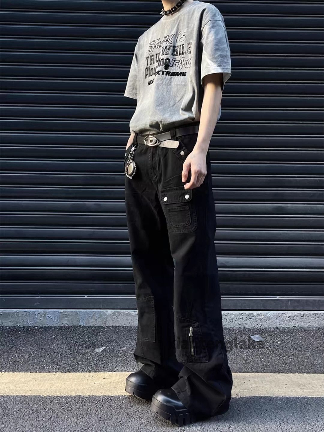 Designer × Vintage utility military outdoor flared cargo yuppie punk pants Size US 32 / EU 48 - 1 Thumbnail