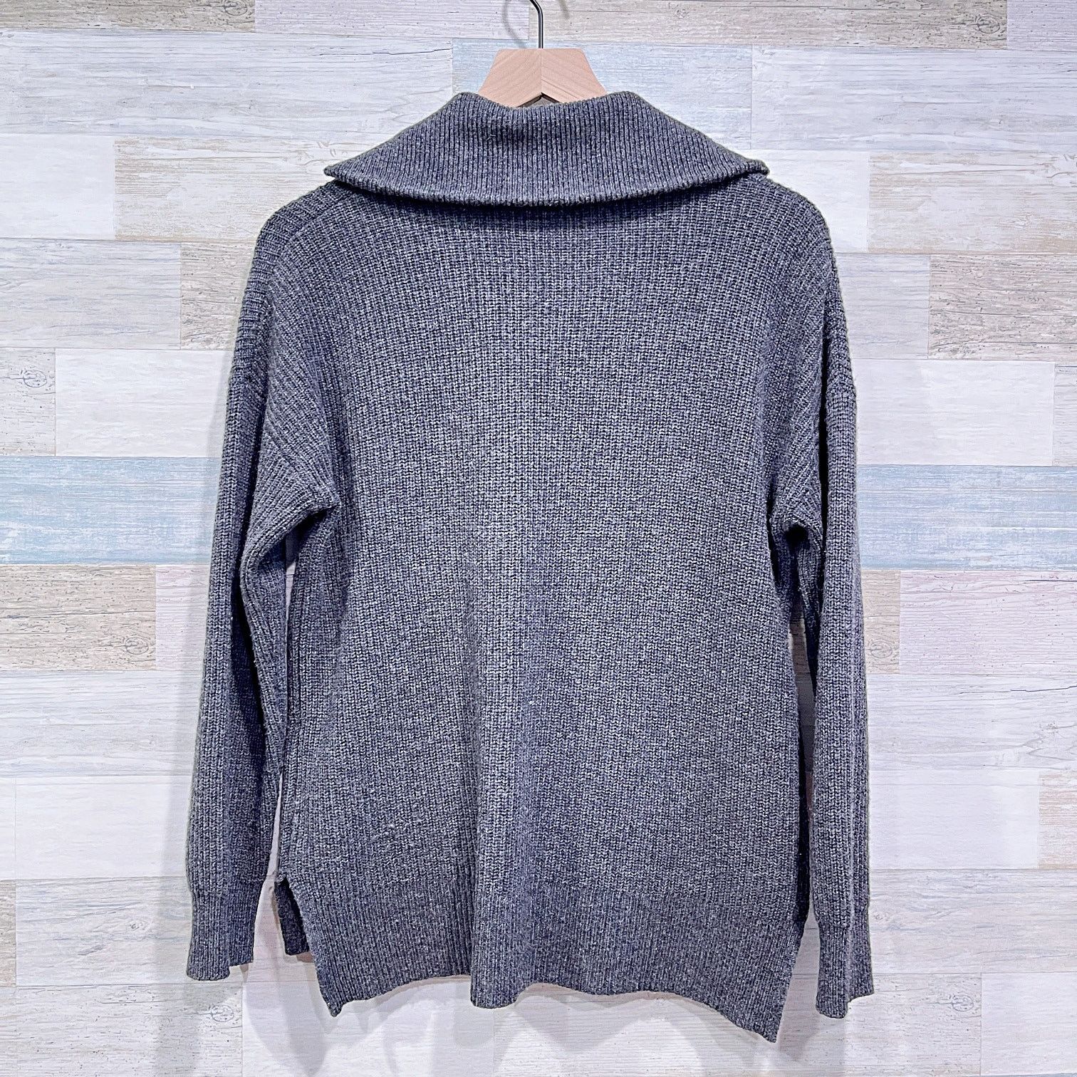 Madewell Madewell Glenbrook Half Zip Sweater Gray Womens Small Size S / US 4 / IT 40 - 3 Thumbnail