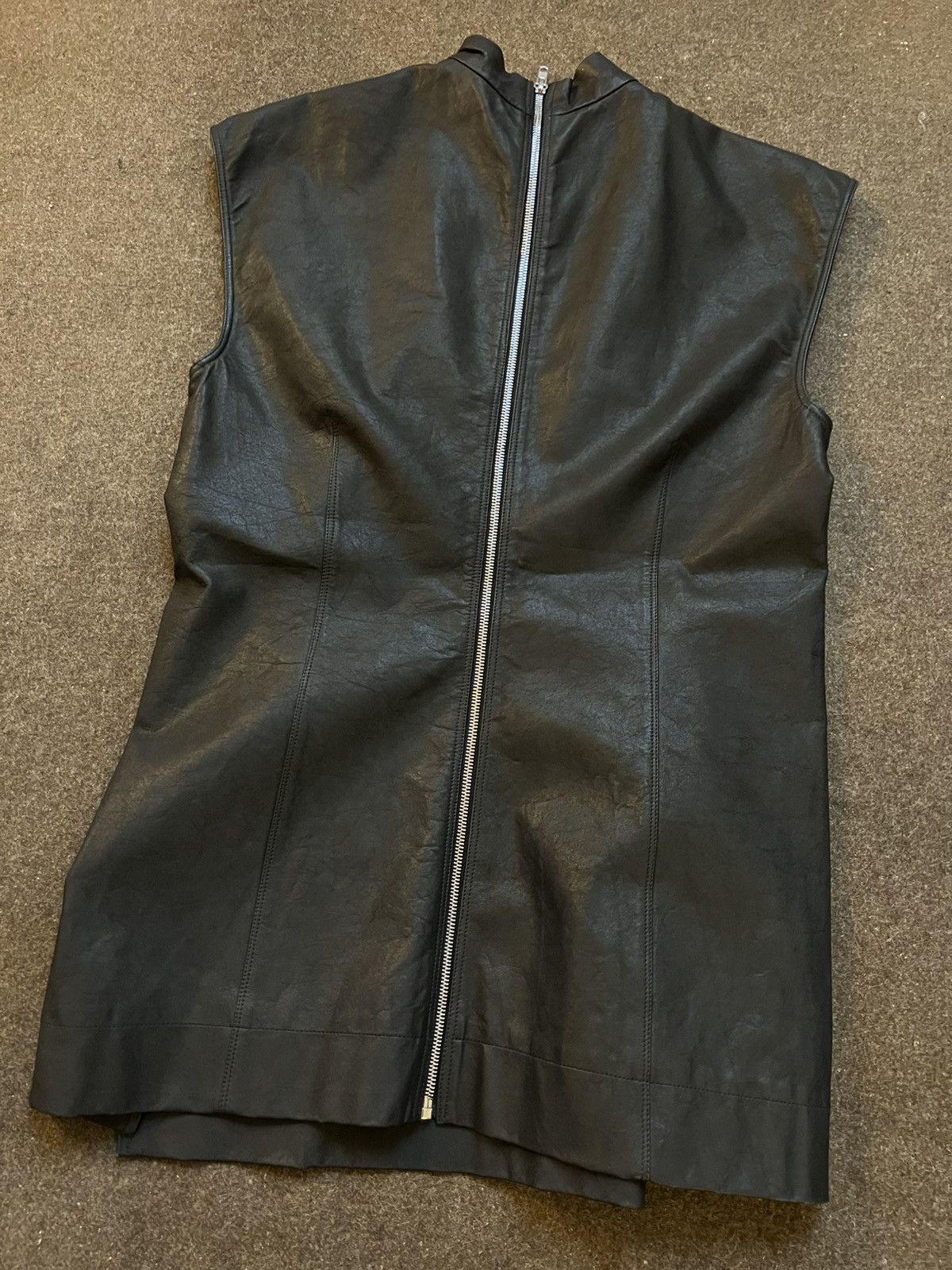 Rick Owens Rick Owens SS14 Leather Tunic Size US S / EU 44-46 / 1 - 8 Thumbnail