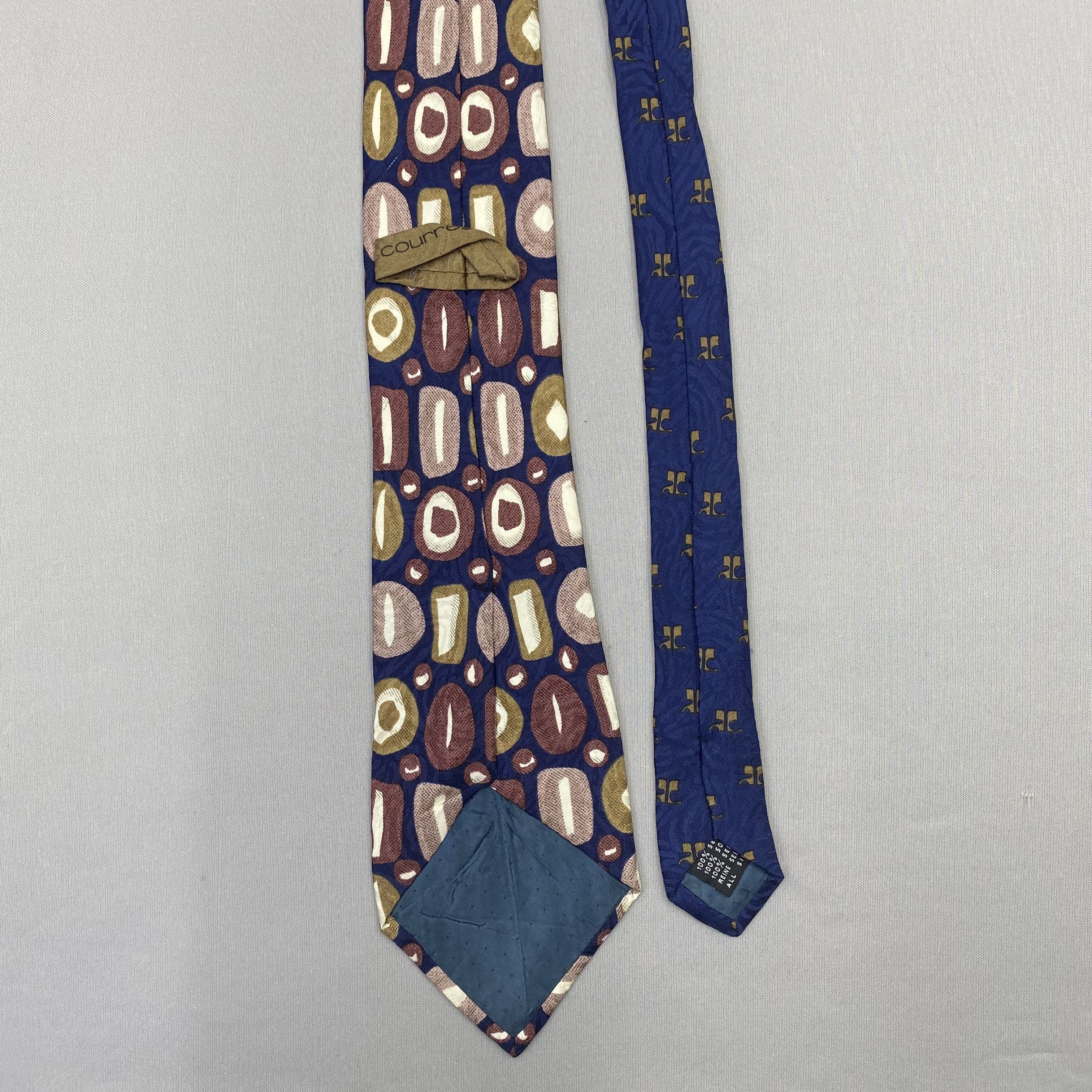 Courreges Vintage Courreges SILK Necktie Cravate Pure Silk Neck Tie Size ONE SIZE - 6 Thumbnail