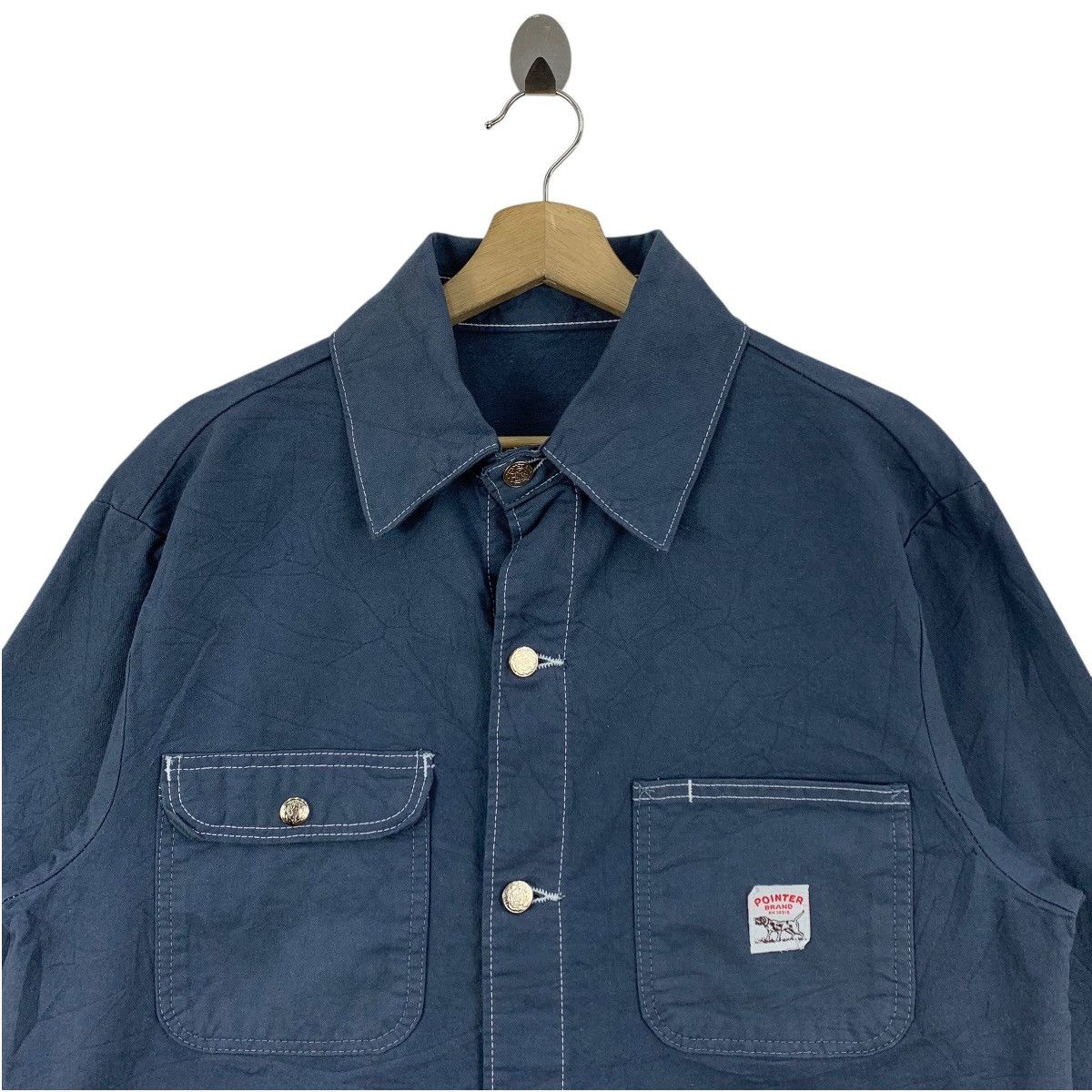 Pointer × Vintage Vintage POINTER Denim workwear chore jacket Size US L / EU 52-54 / 3 - 2 Thumbnail