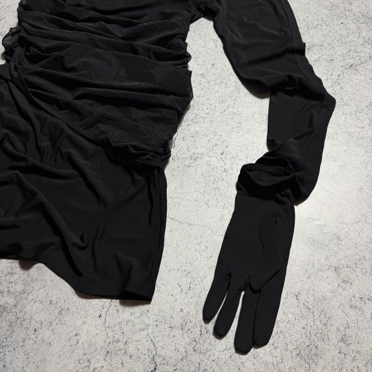 H&M × Mugler Rare Mugler X H&M Knot Detail One Shoulder Dress Size XL / US 12-14 / IT 48-50 - 5 Thumbnail