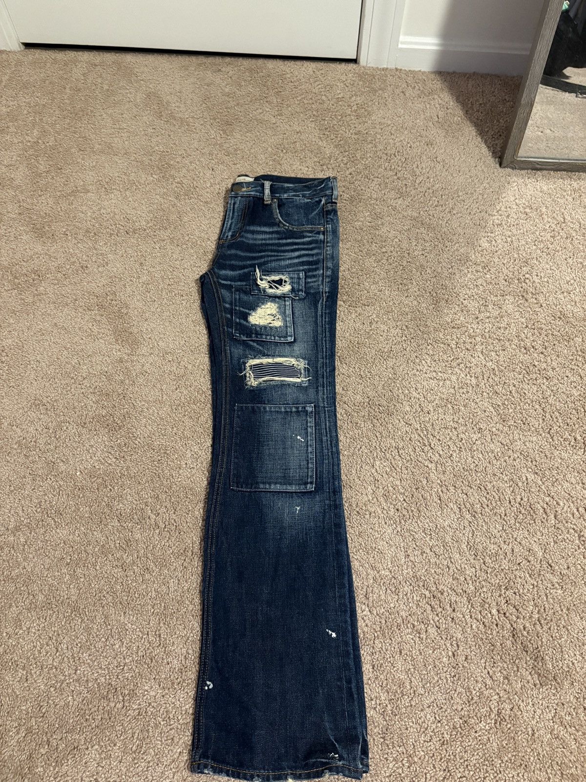 Japanese Brand JP striped jeans Size US 27 - 3 Thumbnail