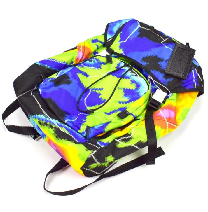 Prada Prada Radar Print Nylon Backpack Size ONE SIZE - 4 Thumbnail