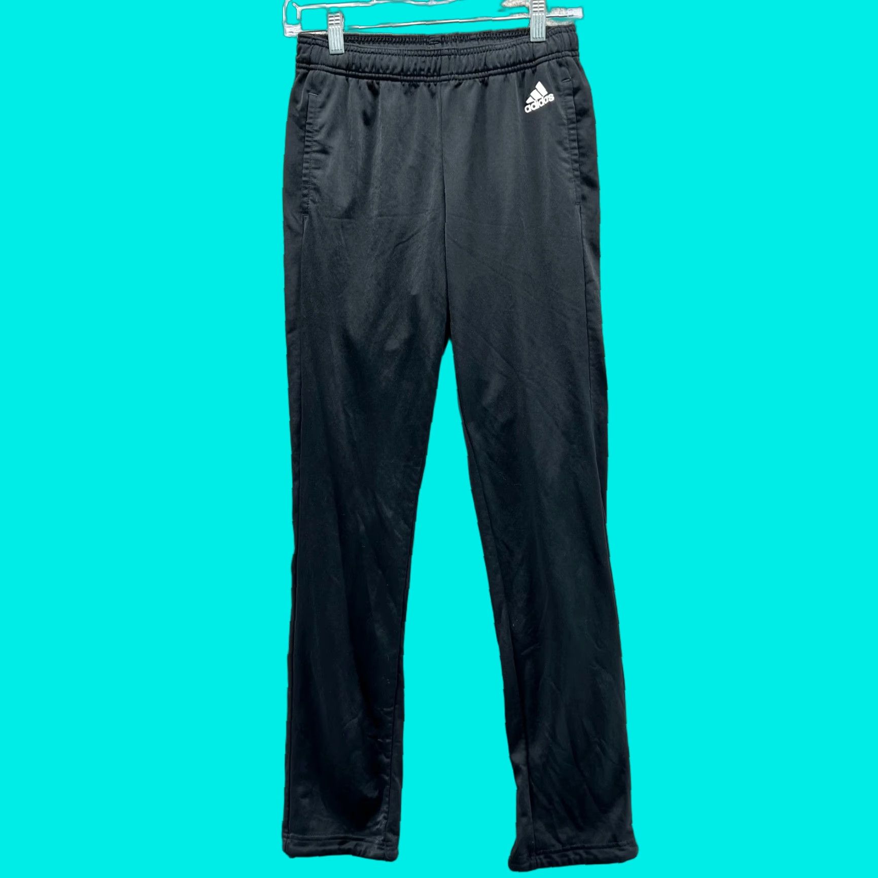 Adidas Adidas Sweatpants Women Small Black Athletic Straight Trefoil Track Gym Pants Size 28" / US 6 / IT 42 - 1 Thumbnail