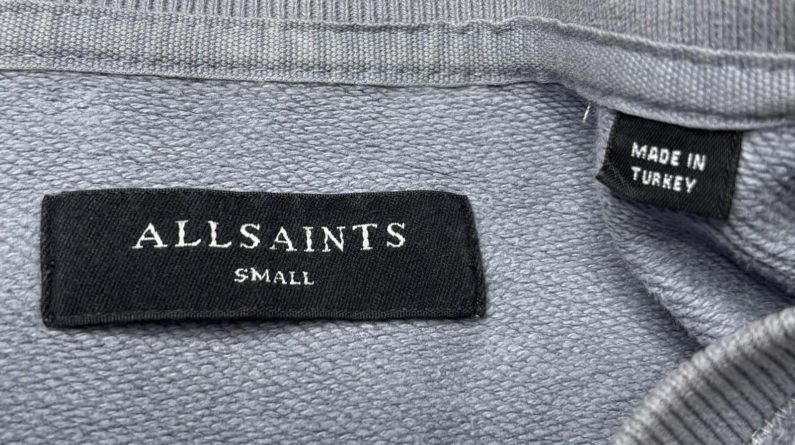 Allsaints All Saints Sweatshirt Mens Small Cotton Pullover Gray Size US S / EU 44-46 / 1 - 2 Thumbnail