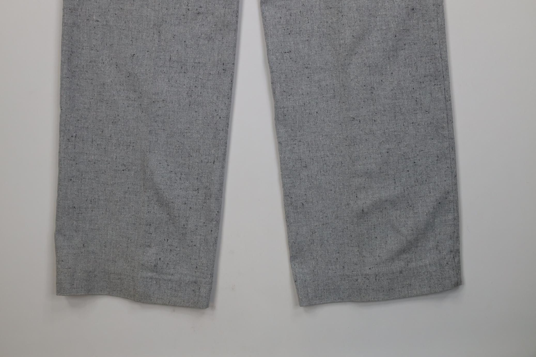 Vintage Vintage 70s Streetwear Wool Blend Knit Wide Leg Chino Pants Size US 29 - 14 Thumbnail