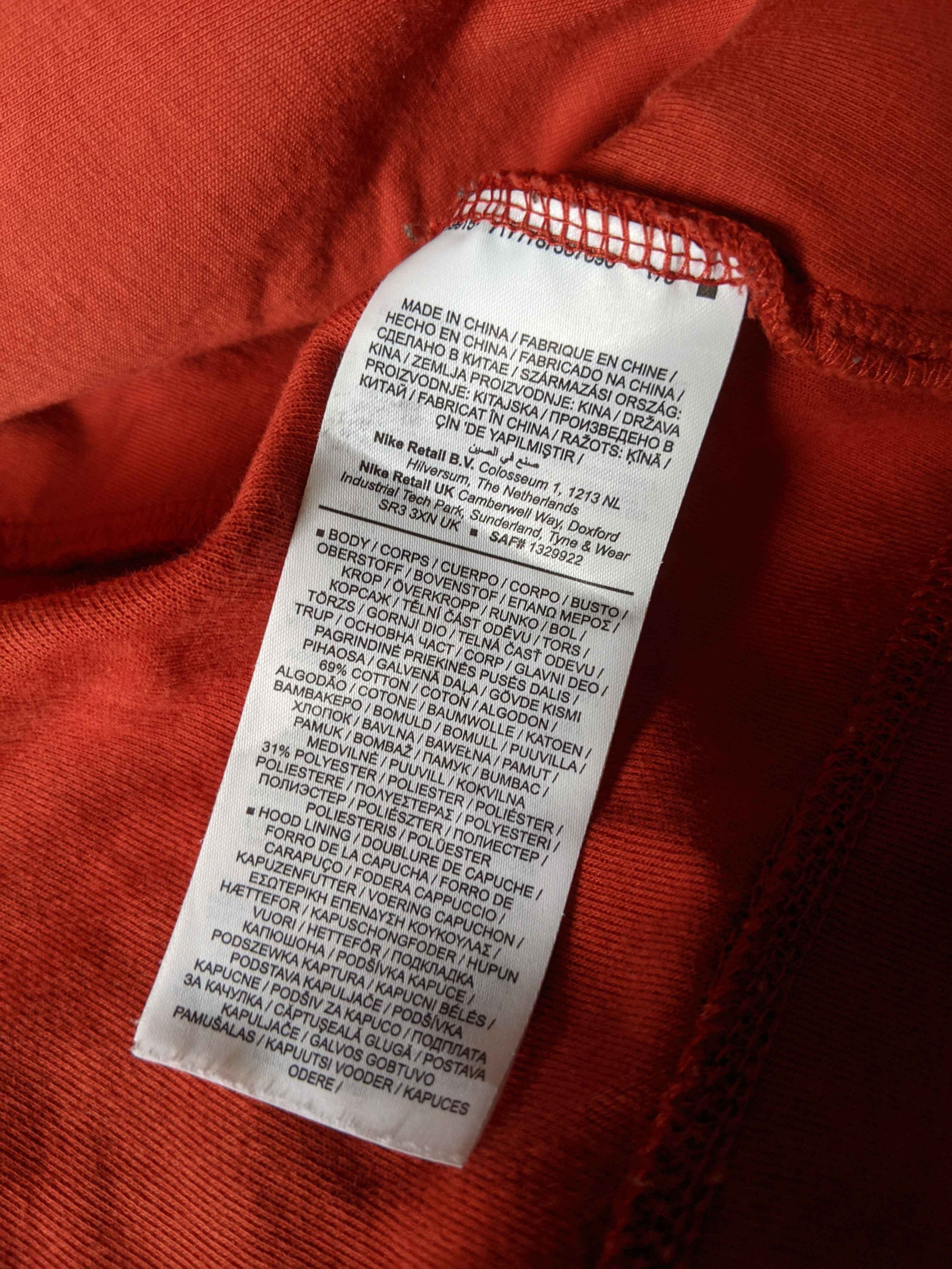 Nike Nike Women's Red Tech Fleece Windrunner Full Zip Hoodie Size L / US 10 / IT 46 - 6 Thumbnail