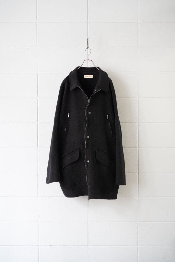 BARBELL OBJECT Full Zip R/W Off Coat Black 2