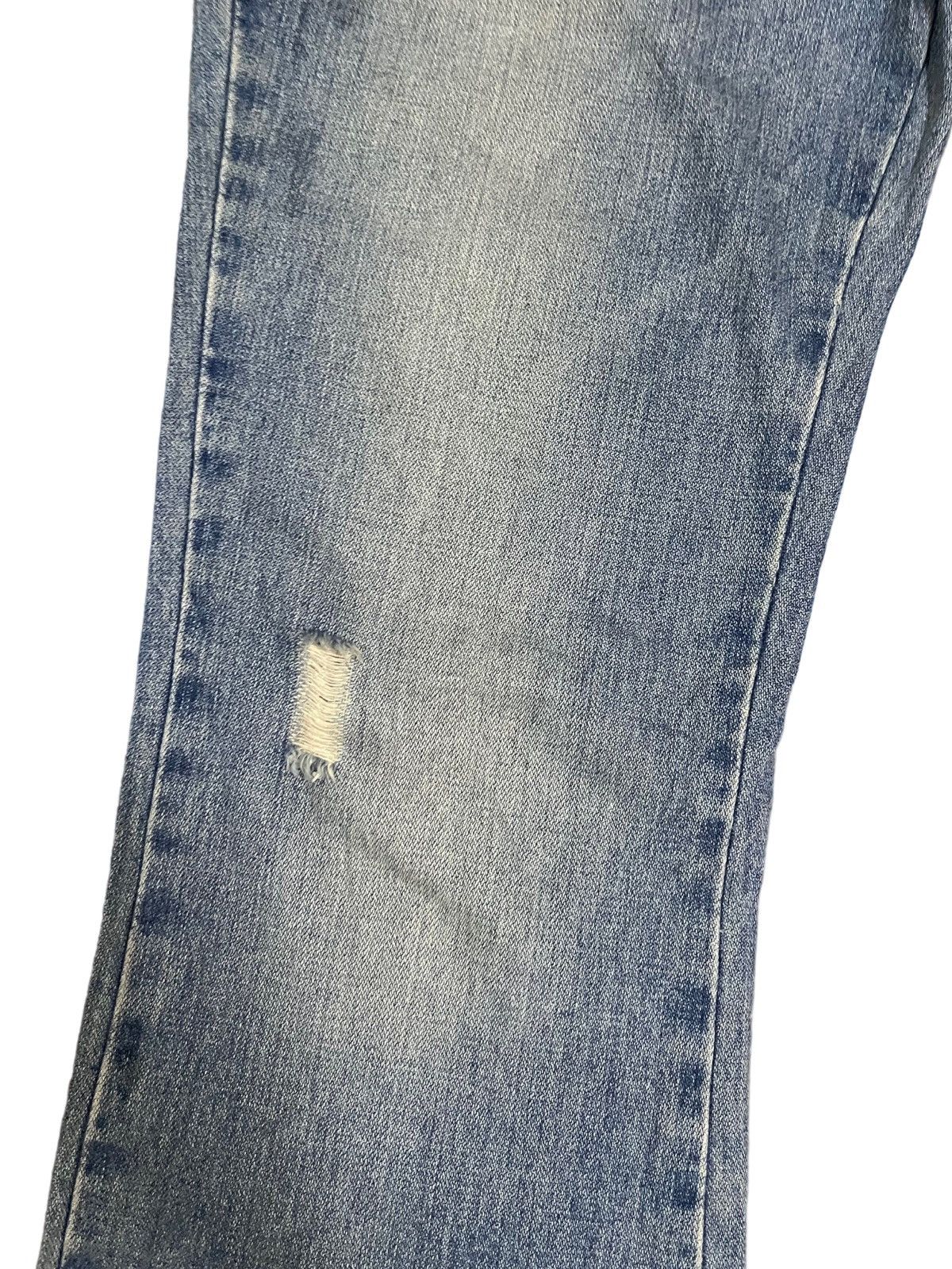 American Apparel × American Eagle Outfitters × American Rag Vintage AOE Distressed Flare Mud Wash Style Jeans Size US 33 - 5 Thumbnail