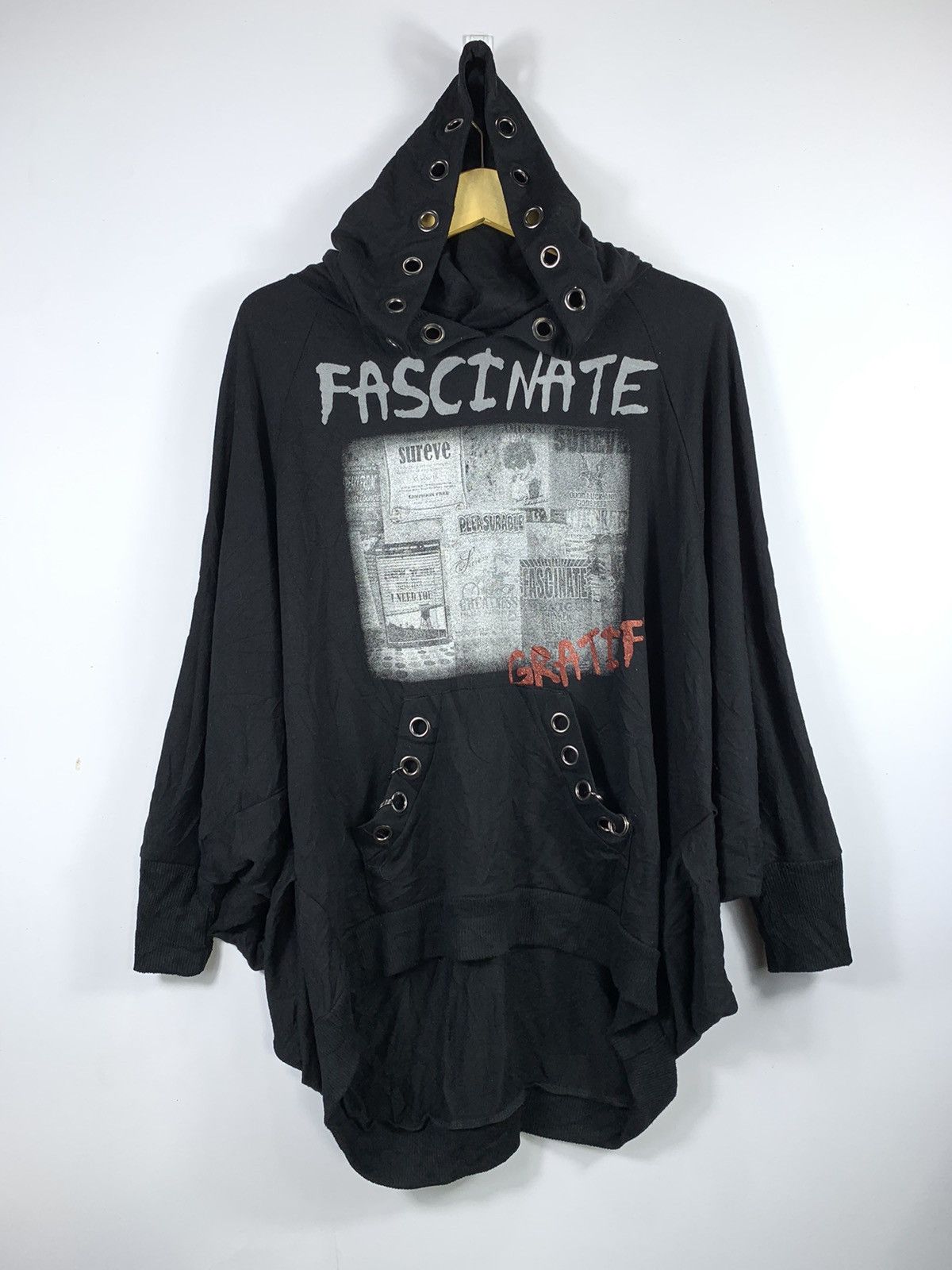 14th Addiction Gotich Punk Fancinate Gratif oversize Hoodie Ifsixwasnine Size US L / EU 52-54 / 3 - 1 Thumbnail
