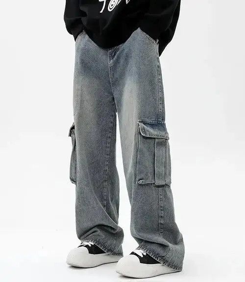 Other Y2K Vintage Men Cargo Jeans Size US 26 / EU 42 - 3 Thumbnail