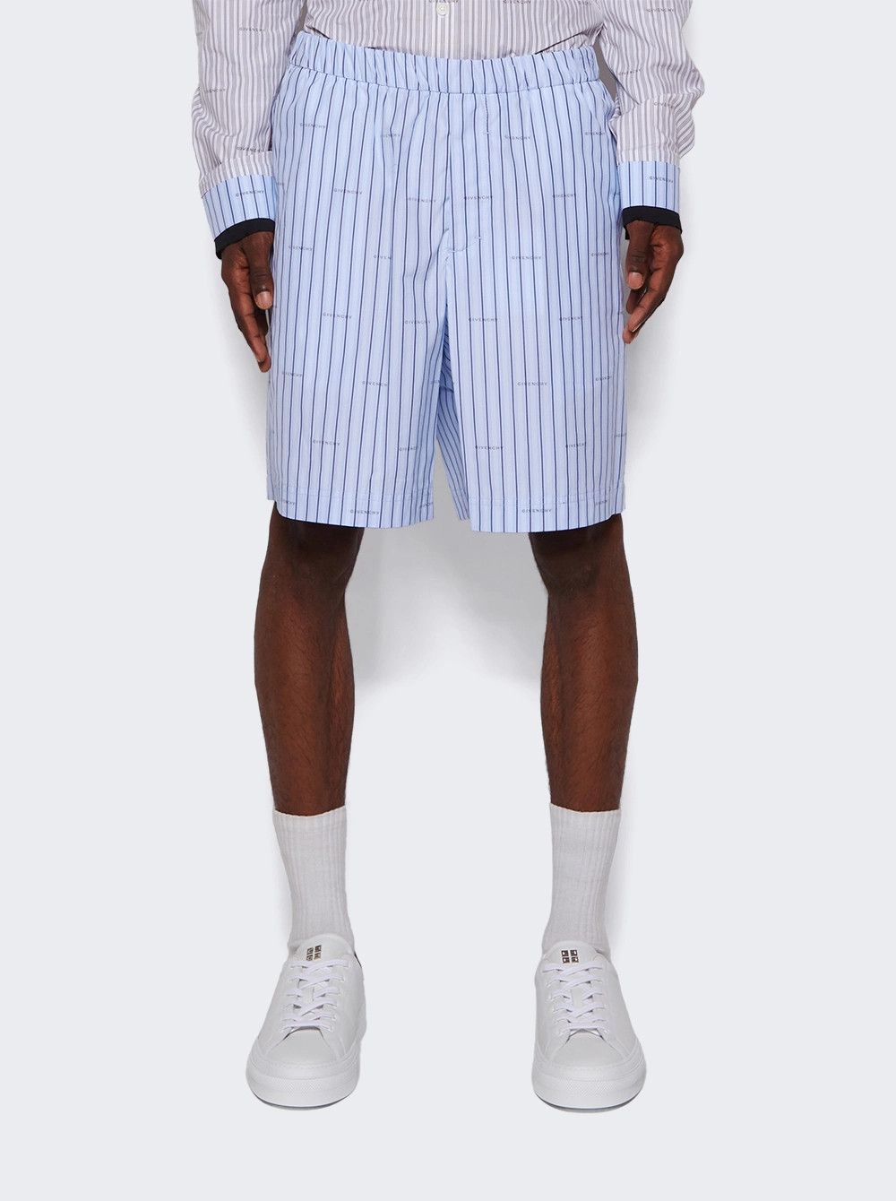 Givenchy o1mle0426 Elasticated Shorts in Blue Size US 40 / EU 56 - 3 Thumbnail