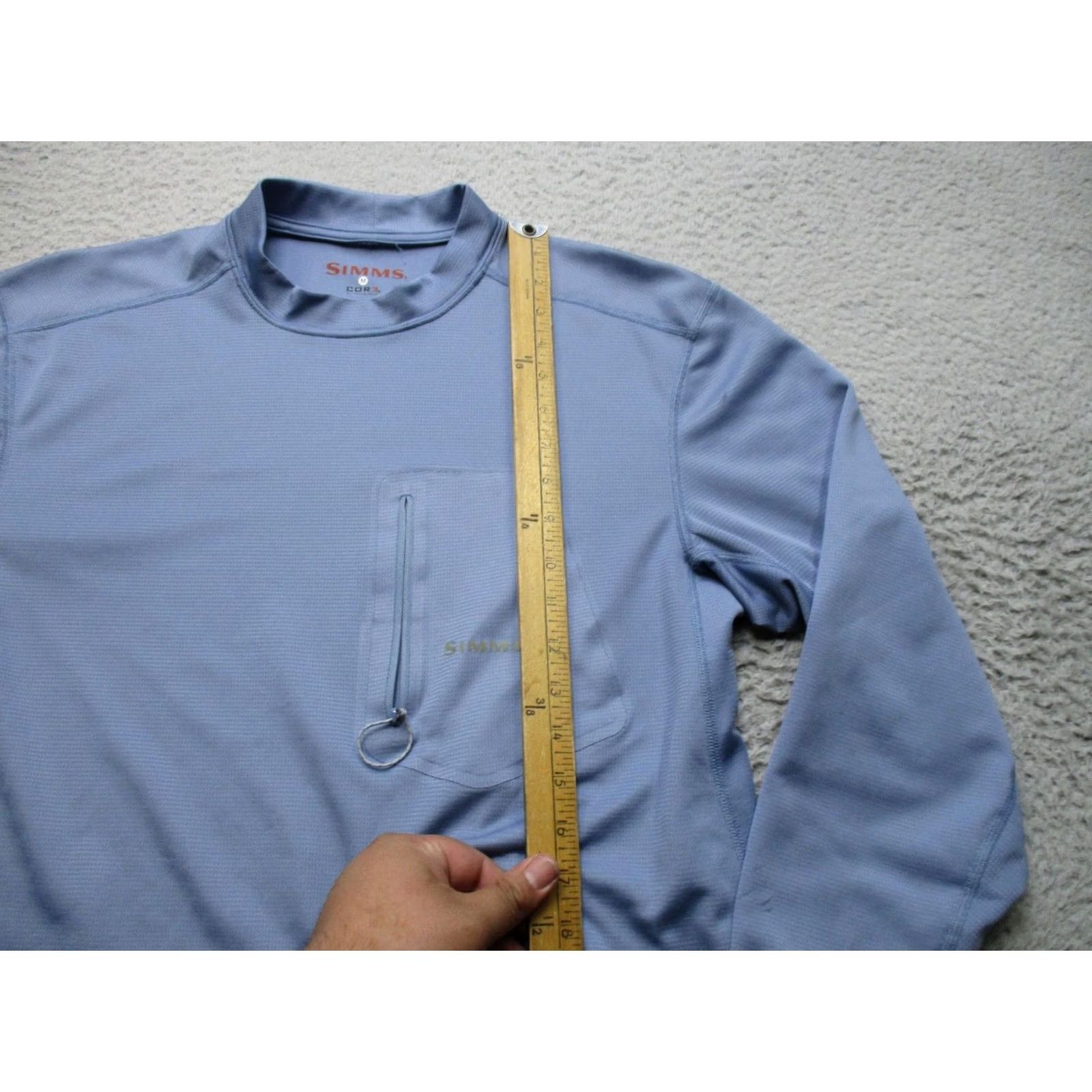 Vintage Simms COR3 Shirt Mens M Blue Long Sleeve Fishing Performance Lightweight Top Size US M / EU 48-50 / 2 - 6 Thumbnail
