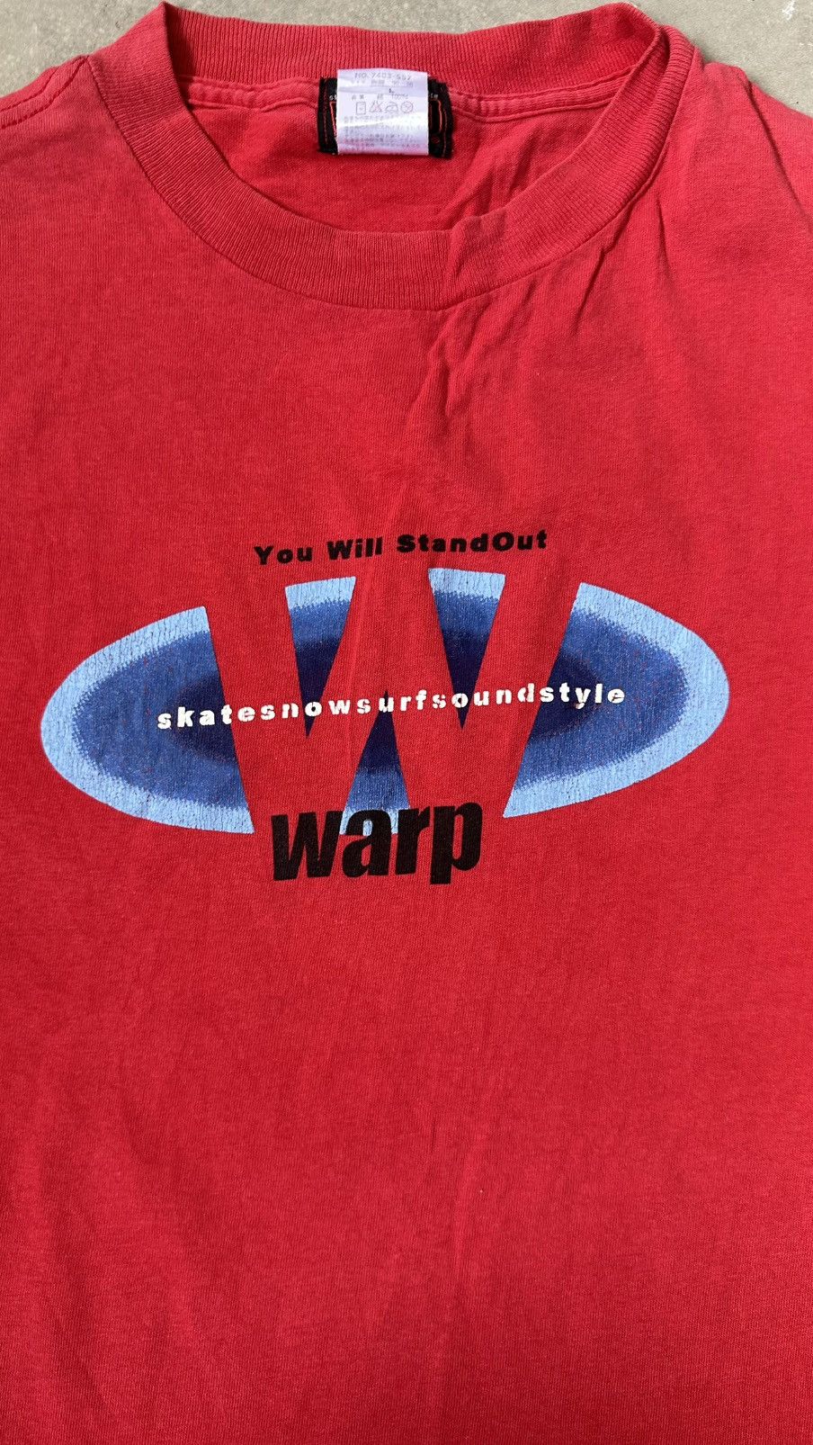Vintage VINTAGE WARP SKATE SNOW TEE Size US M / EU 48-50 / 2 - 2 Thumbnail