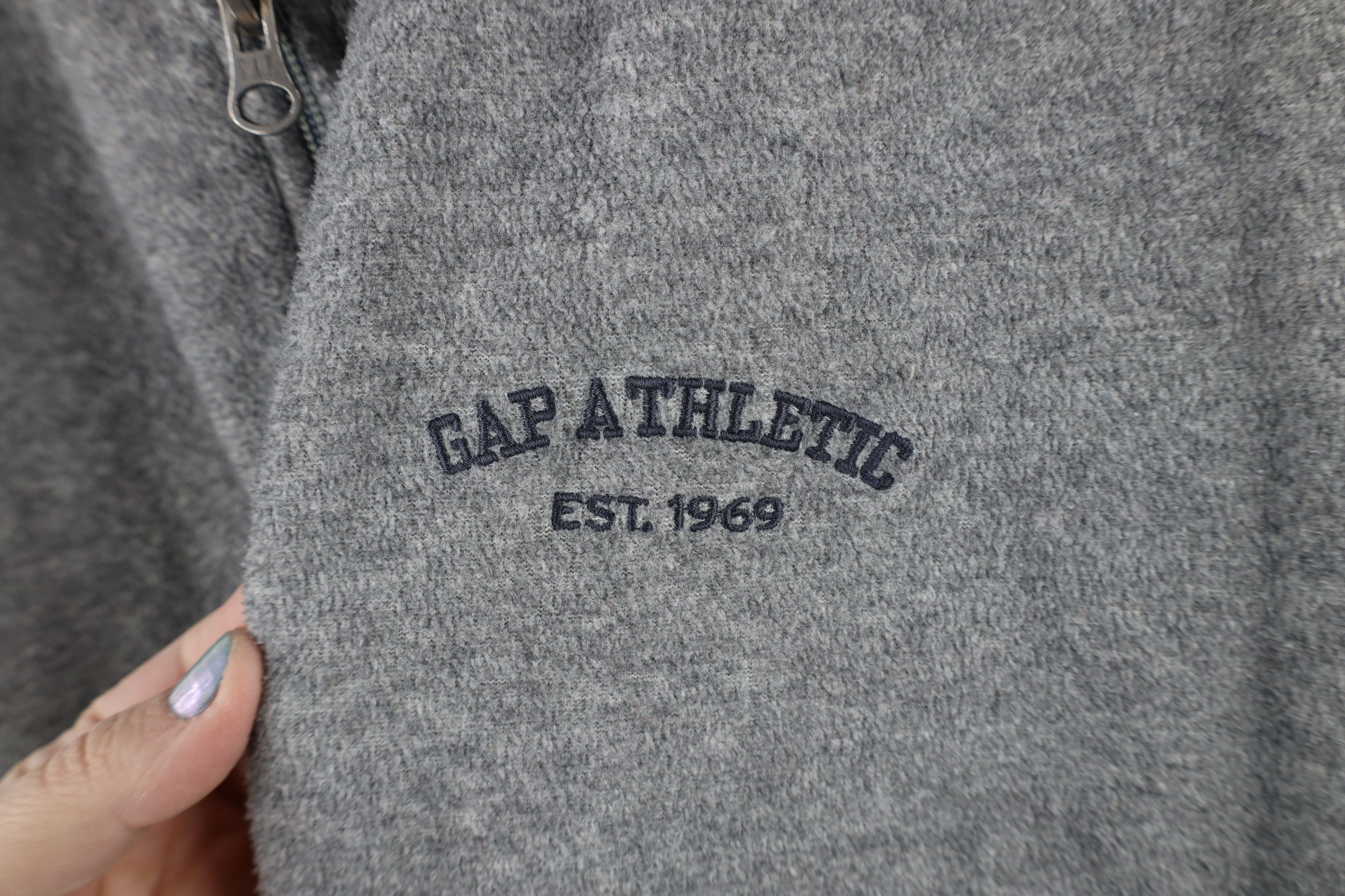 Vintage Vintage 90s Gap Athletic Half Zip Fleece Pullover Sweater Size US XL / EU 56 / 4 - 4 Thumbnail
