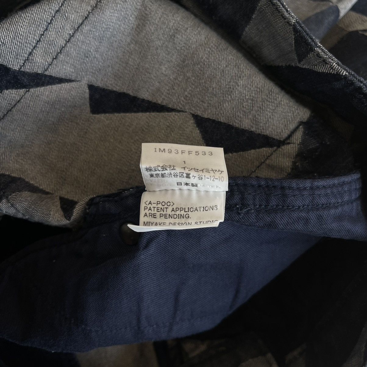 Issey Miyake A-POC Inside Geometric Prism Pattern Denim Jeans Size US 27 - 7 Thumbnail